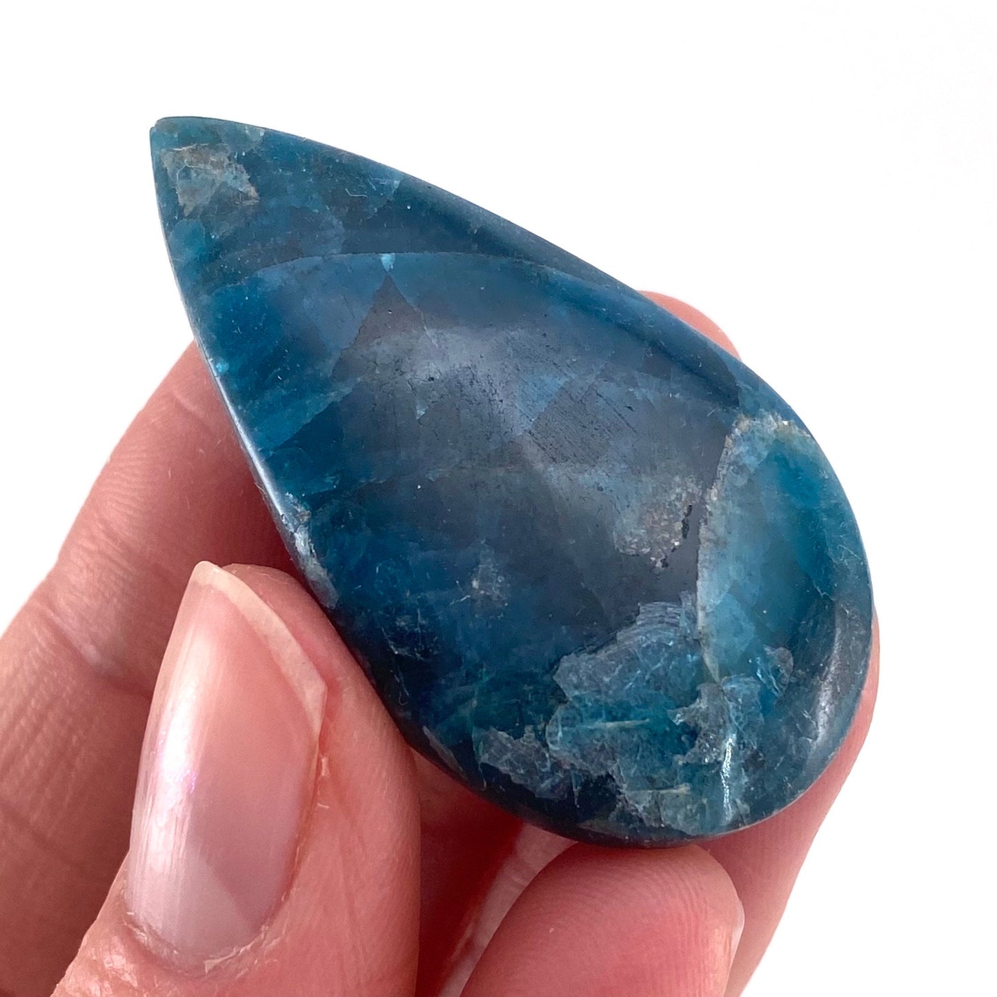 Blue Apatite Cabochon, gemstone cabochon, crystal cabochon, blue apatite crystal, blue apatite cab