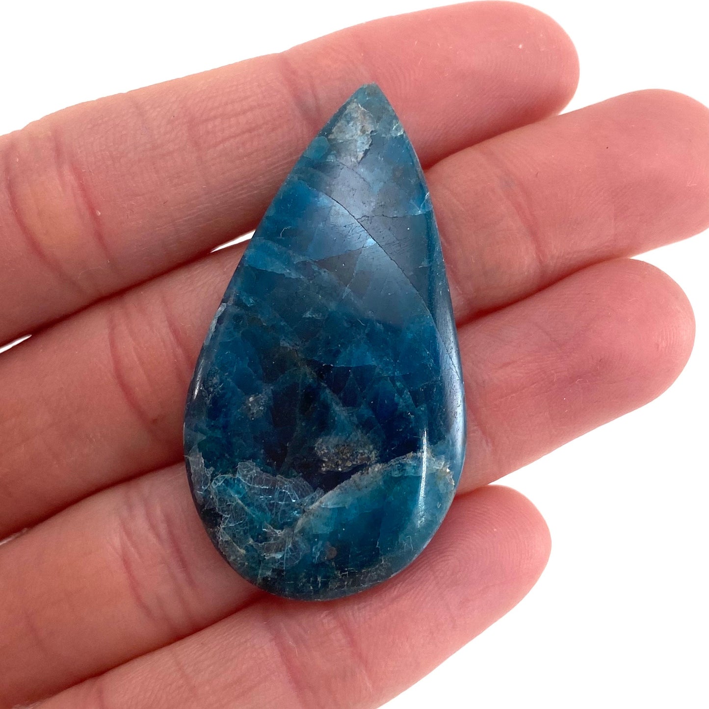 Blue Apatite Cabochon, gemstone cabochon, crystal cabochon, blue apatite crystal, blue apatite cab