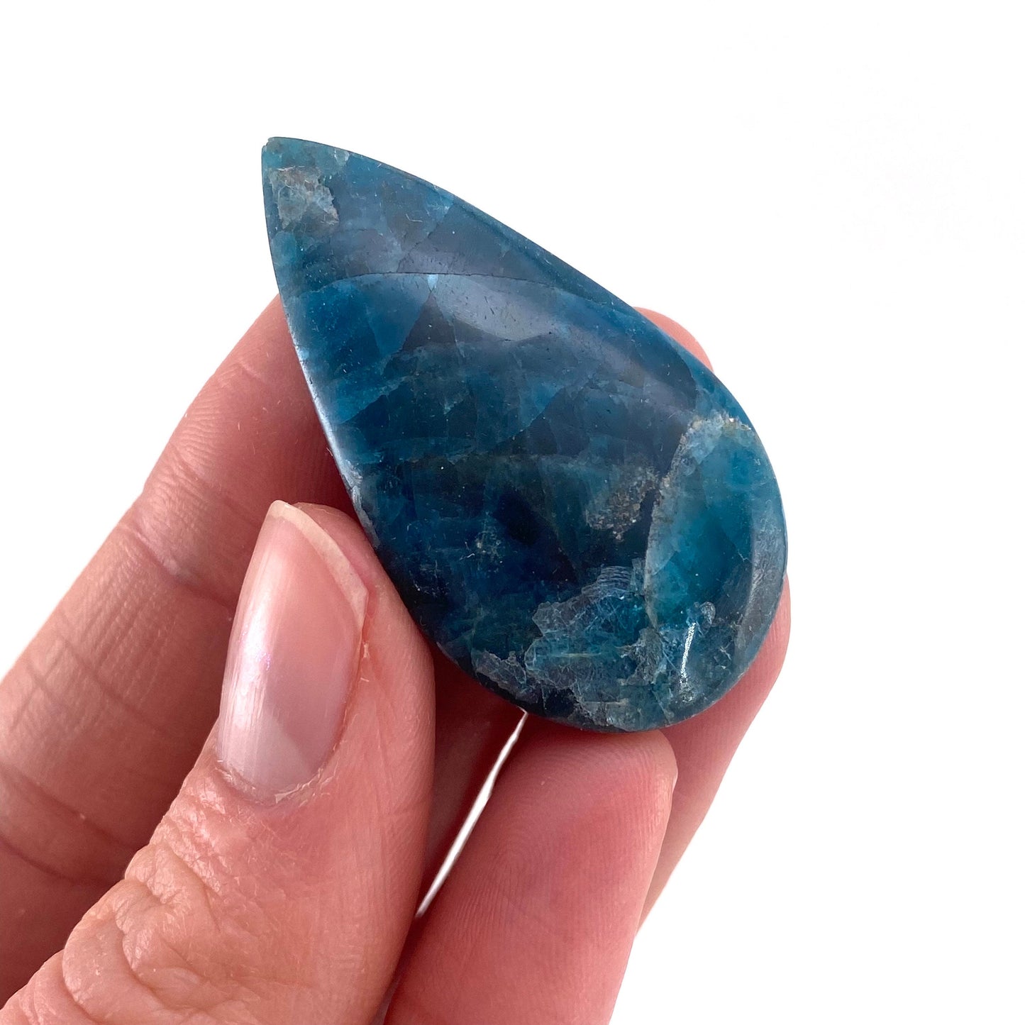 Blue Apatite Cabochon, gemstone cabochon, crystal cabochon, blue apatite crystal, blue apatite cab