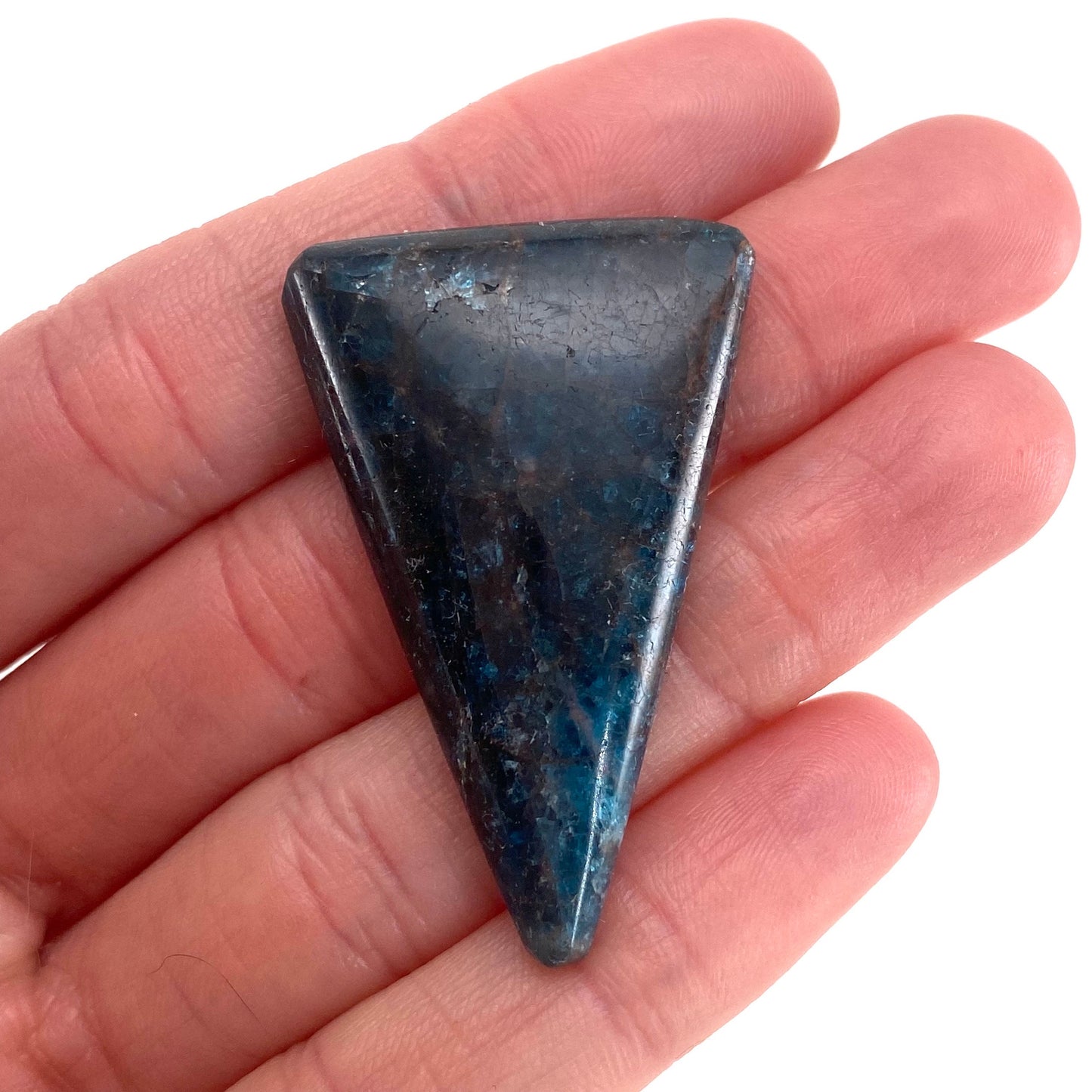 Blue Apatite Cabochon, gemstone cabochon, crystal cabochon, blue apatite crystal, blue apatite cab