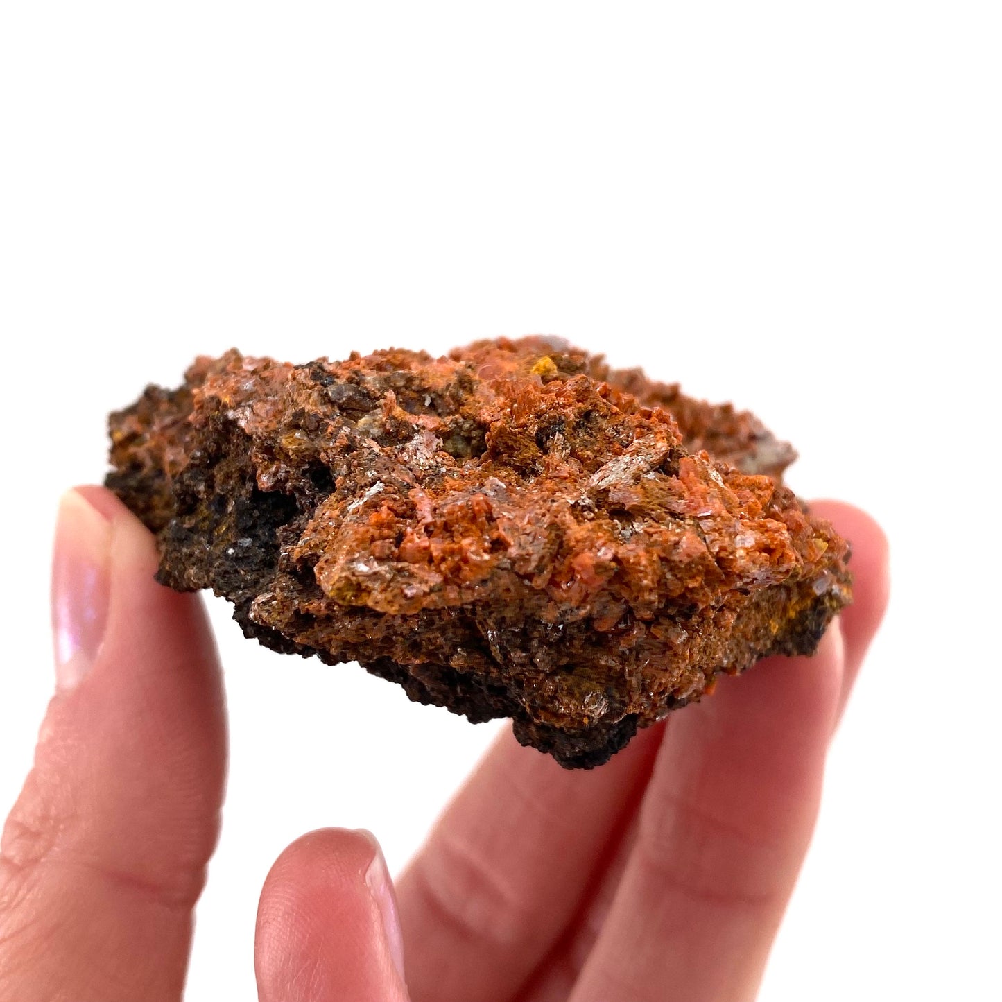 Crocoite Specimen (Australia), raw crocoite, crocoite crystal, orange crocoite, mineral specimen, rare minerals