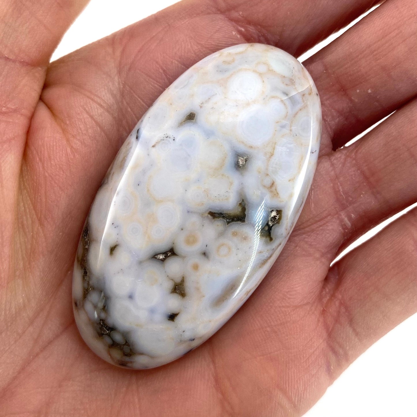 Ocean Jasper Cabochon, crystal cabochon, ocean jasper, gemstone cabochon, orbicular jasper, orbicular jasper cabochon
