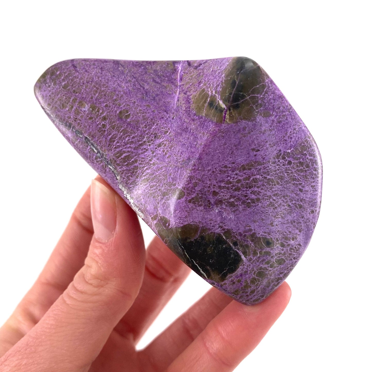 Polished Stichtite Freeform, purple stichtite, polished Stichtite, mineral specimen