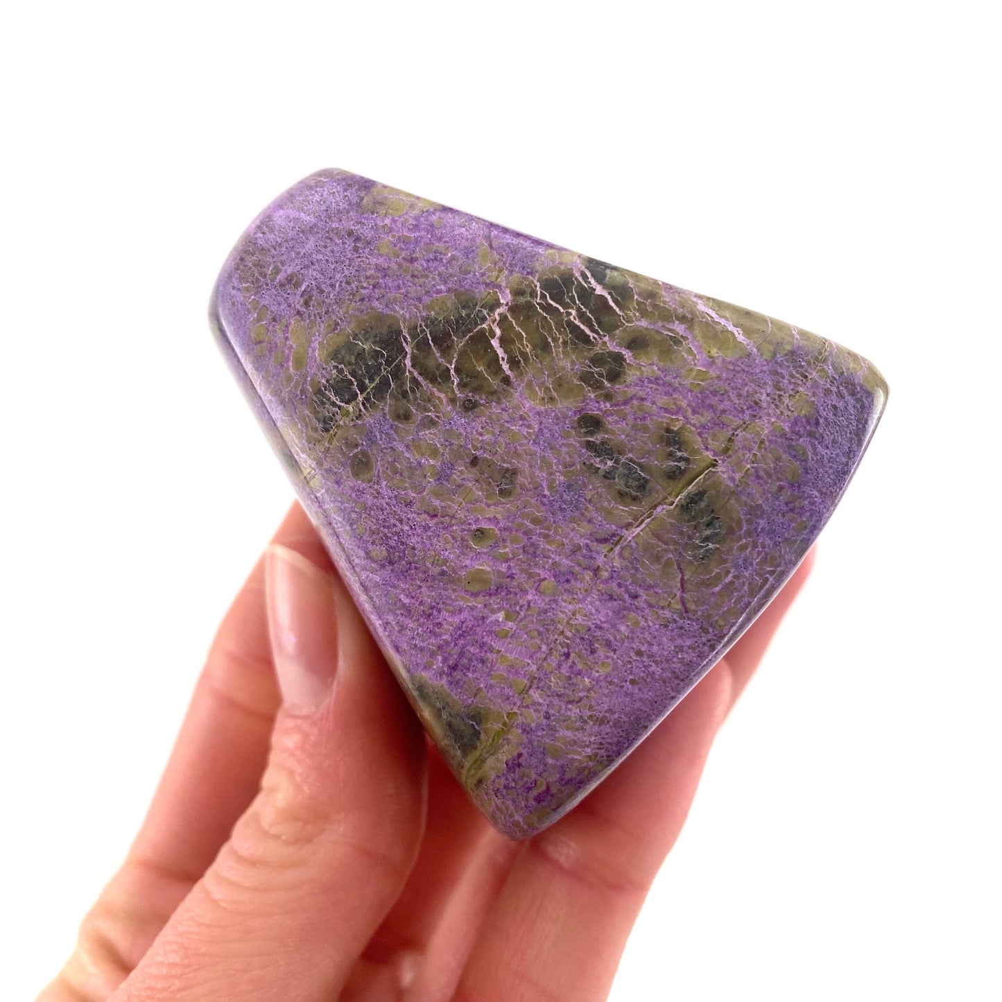 Polished Stichtite Freeform, purple stichtite, polished Stichtite, mineral specimen