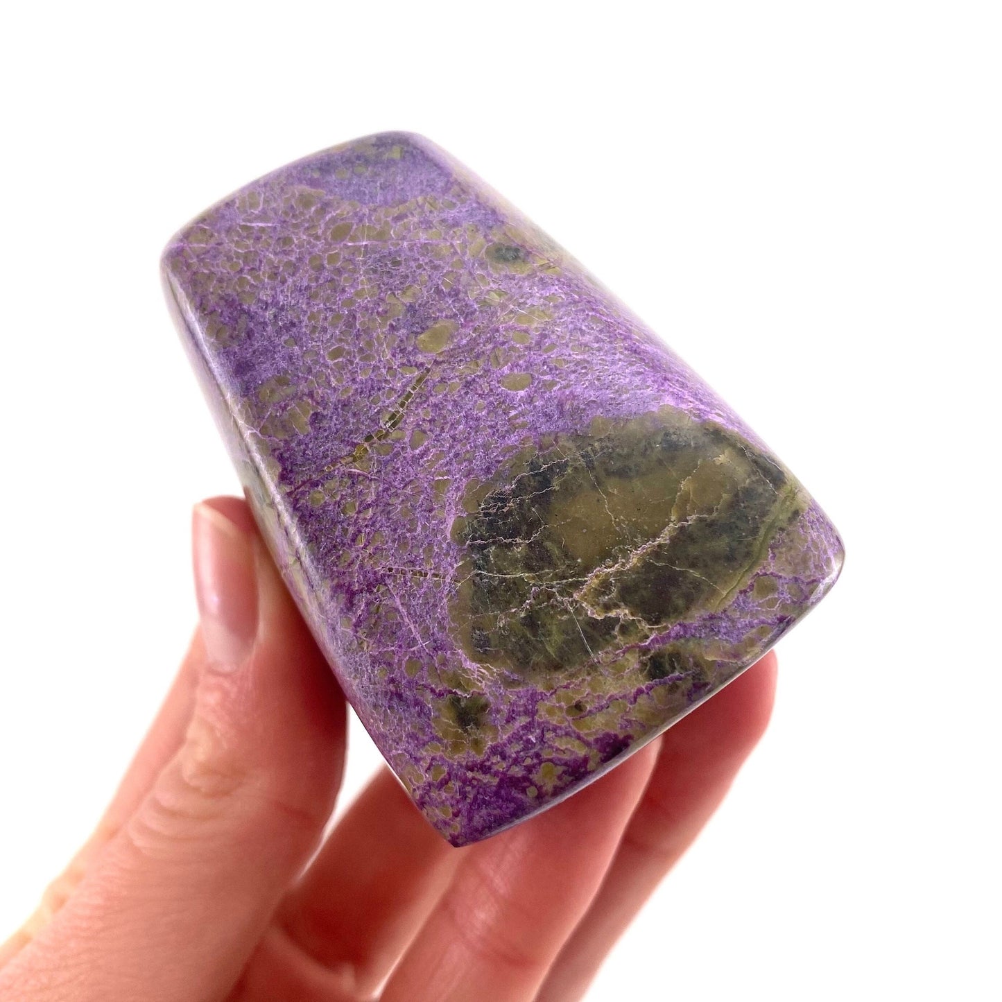 Polished Stichtite Freeform, purple stichtite, polished Stichtite, mineral specimen