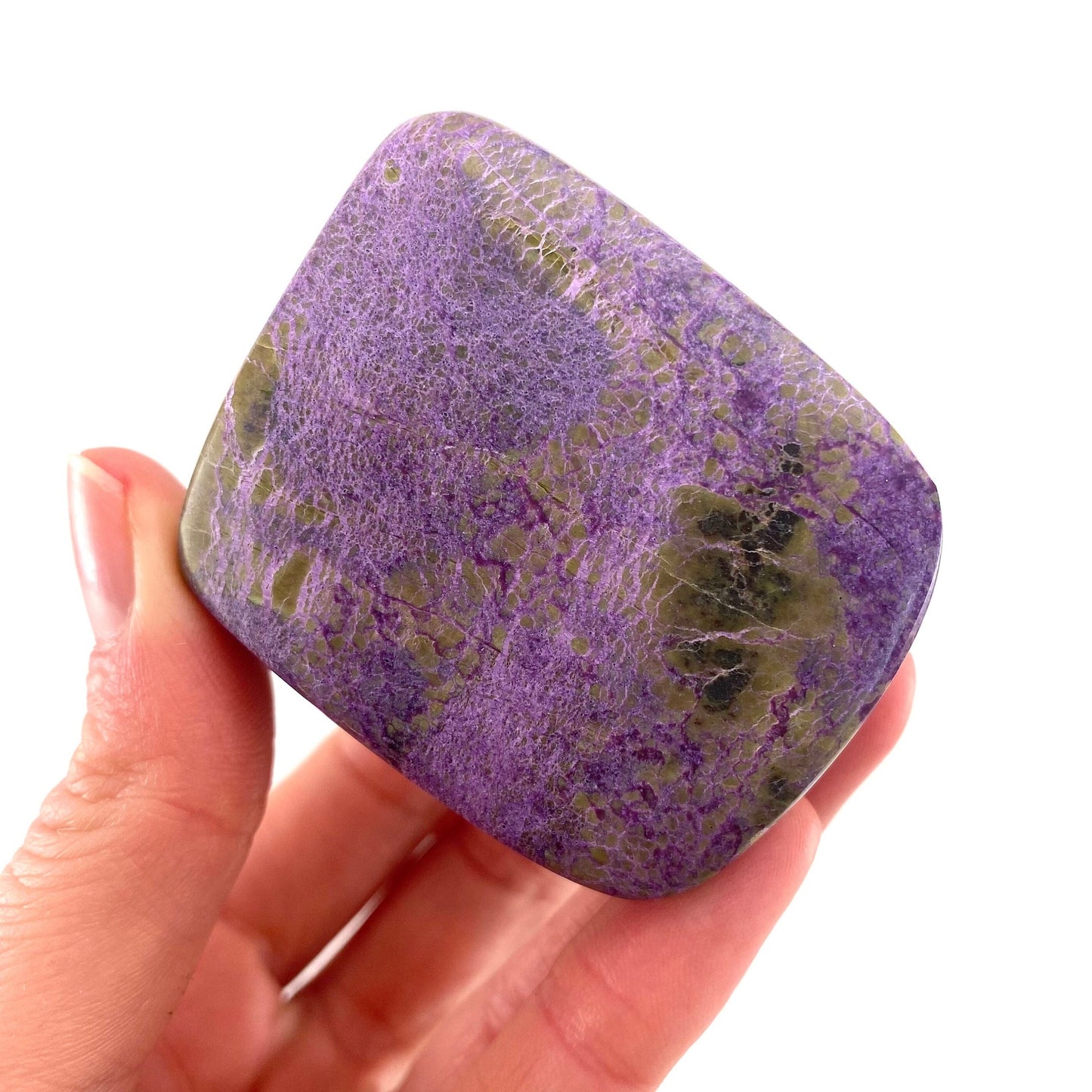 Polished Stichtite Freeform, purple stichtite, polished Stichtite, mineral specimen