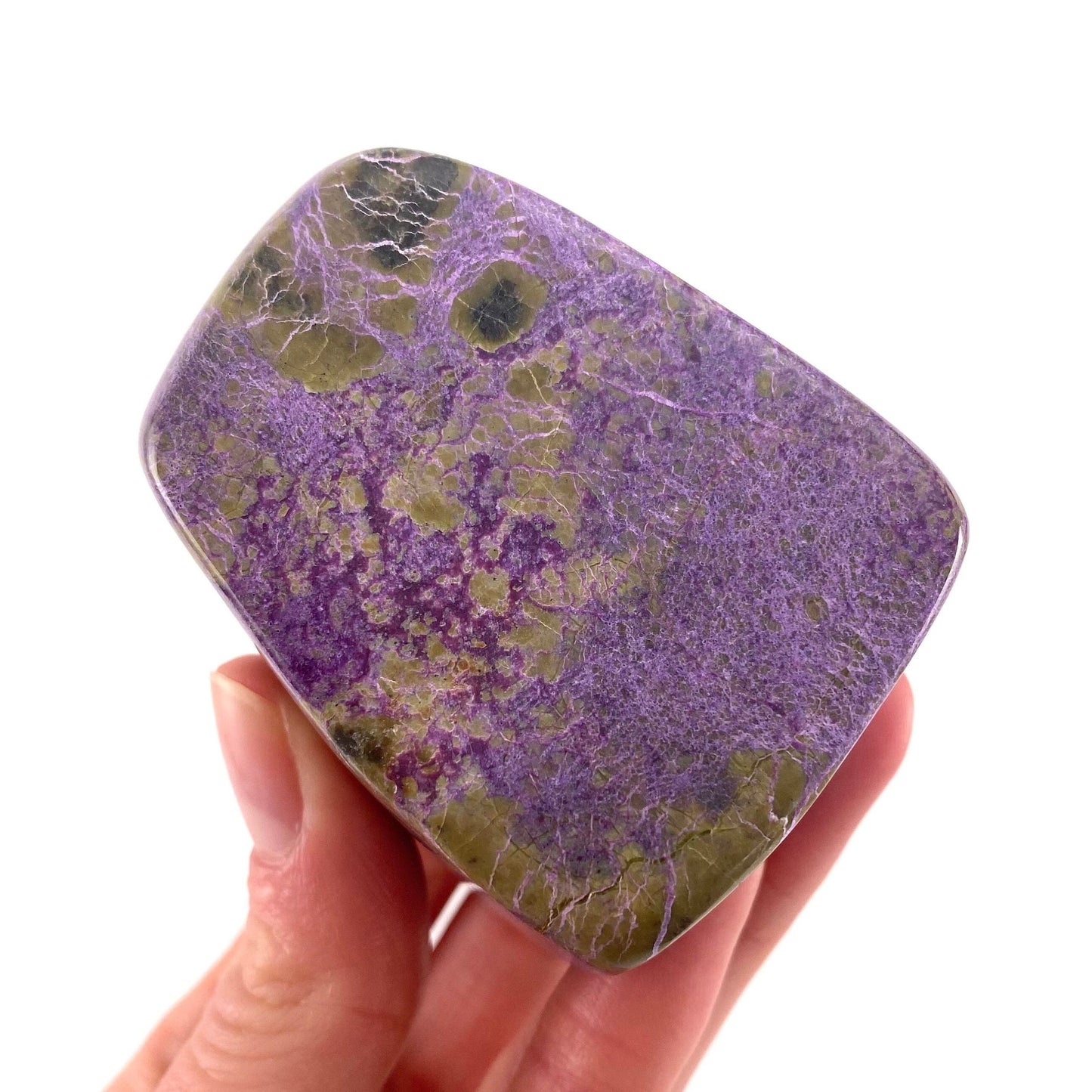 Polished Stichtite Freeform, purple stichtite, polished Stichtite, mineral specimen