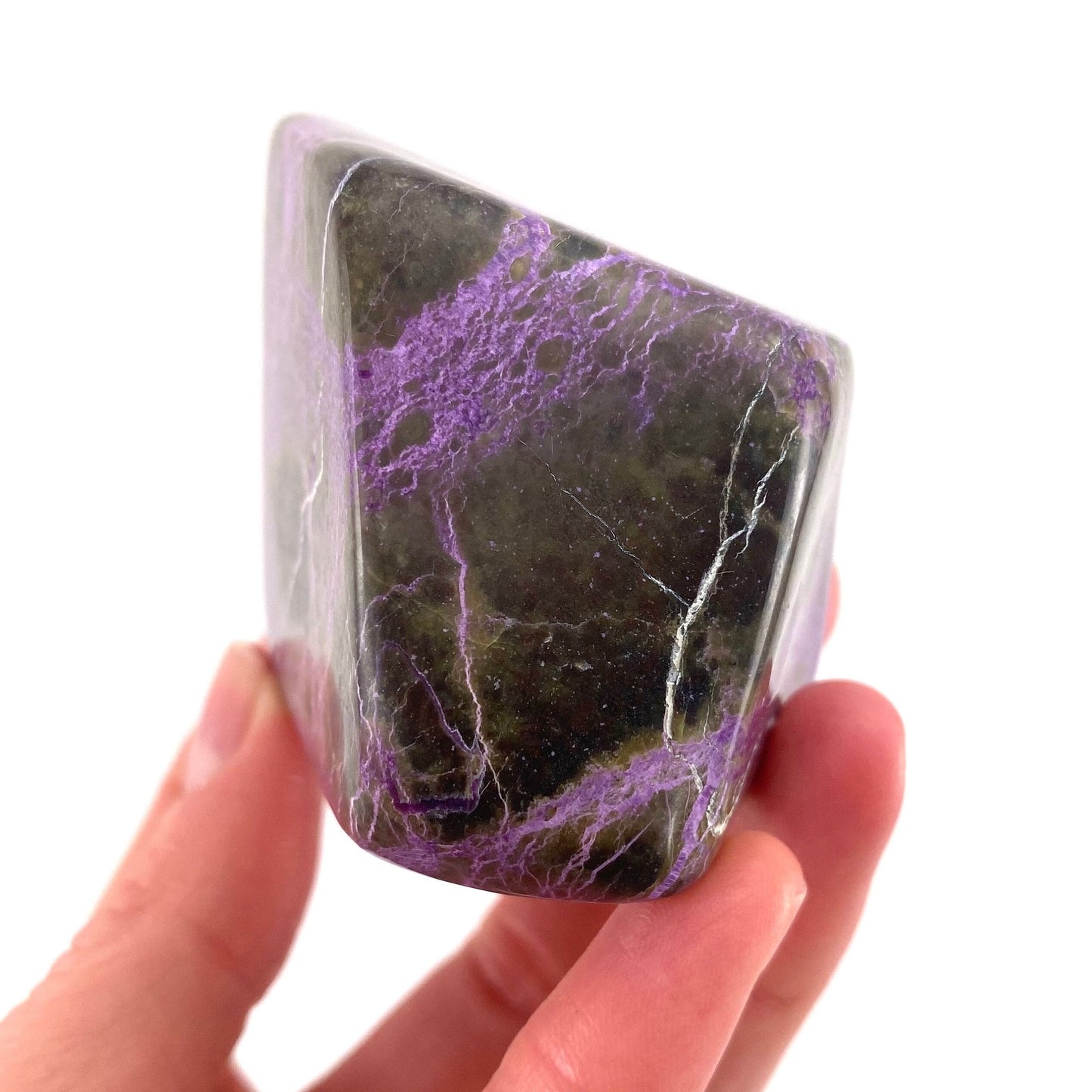 Polished Stichtite Freeform, purple stichtite, polished Stichtite, mineral specimen