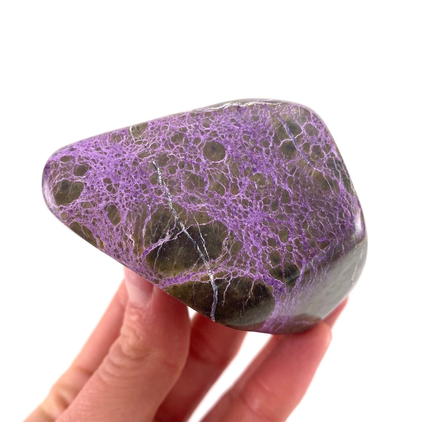 Polished Stichtite Freeform, purple stichtite, polished Stichtite, mineral specimen