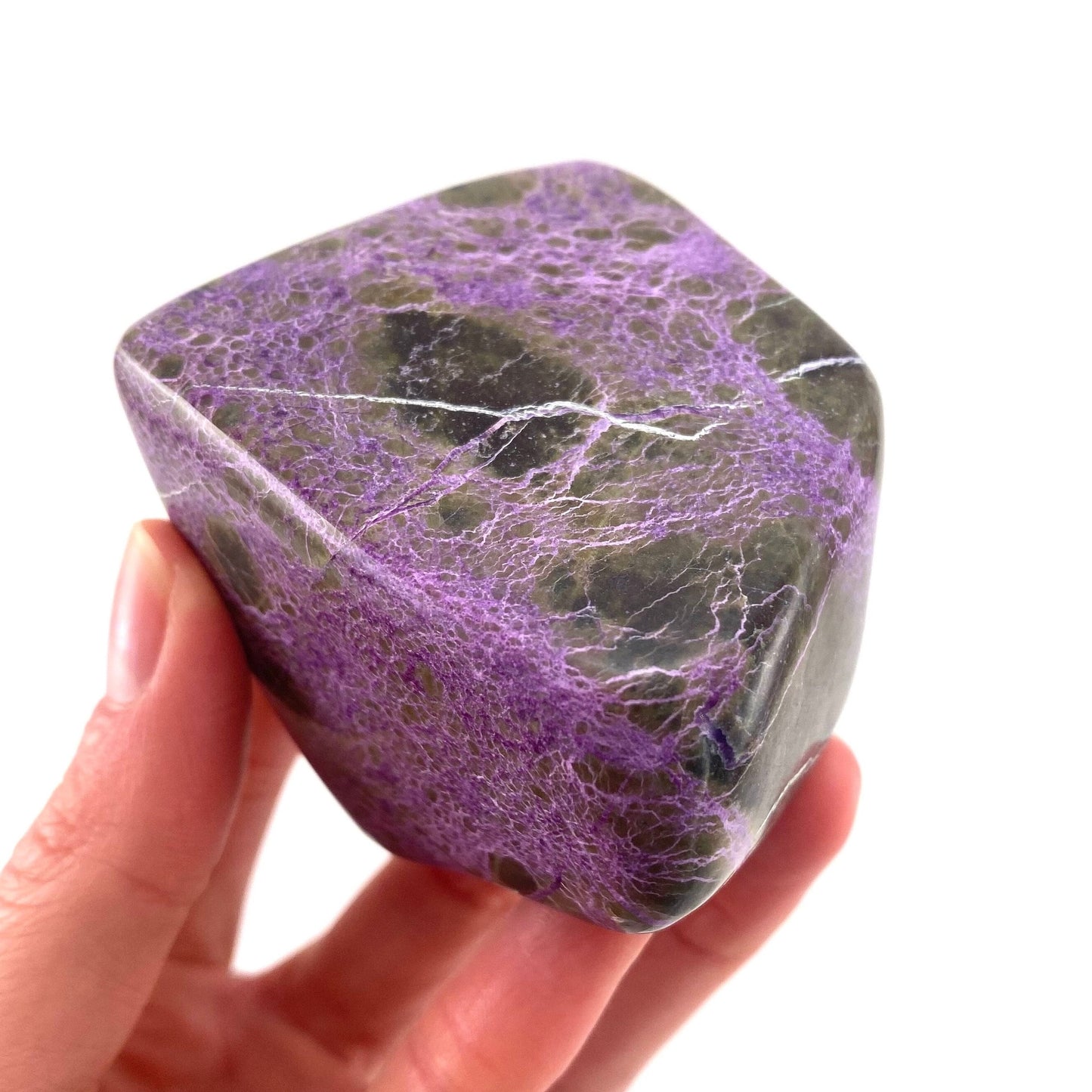 Polished Stichtite Freeform, purple stichtite, polished Stichtite, mineral specimen