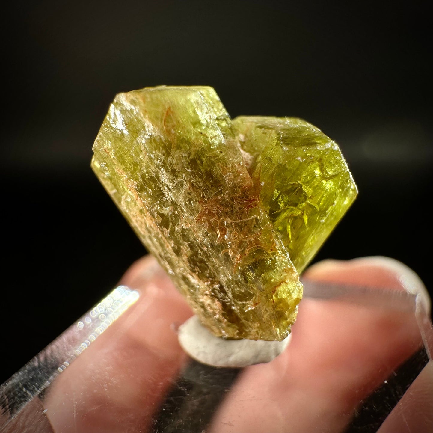 Chrysoberyl (Madagascar) | Yellow Chrysoberyl Specimen, raw chrysoberyl, rare minerals, mineral specimen, rare crystals