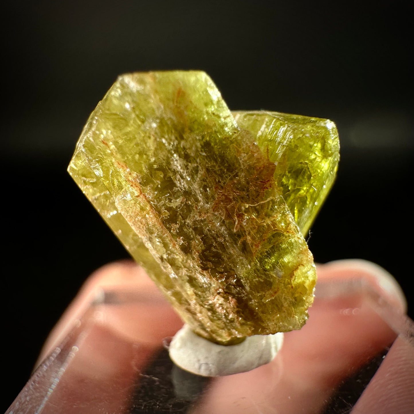 Chrysoberyl (Madagascar) | Yellow Chrysoberyl Specimen, raw chrysoberyl, rare minerals, mineral specimen, rare crystals