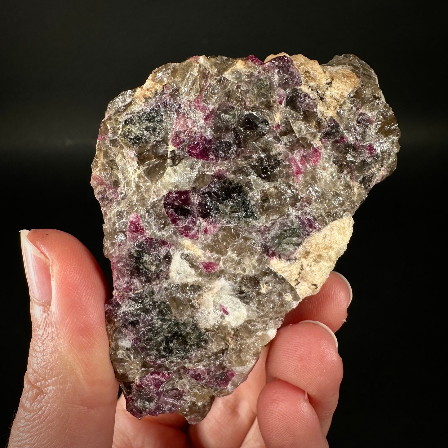 Rare! Londonite with Liddicoatite on Matrix (Madagascar) | rare minerals, mineral specimen, rare crystals