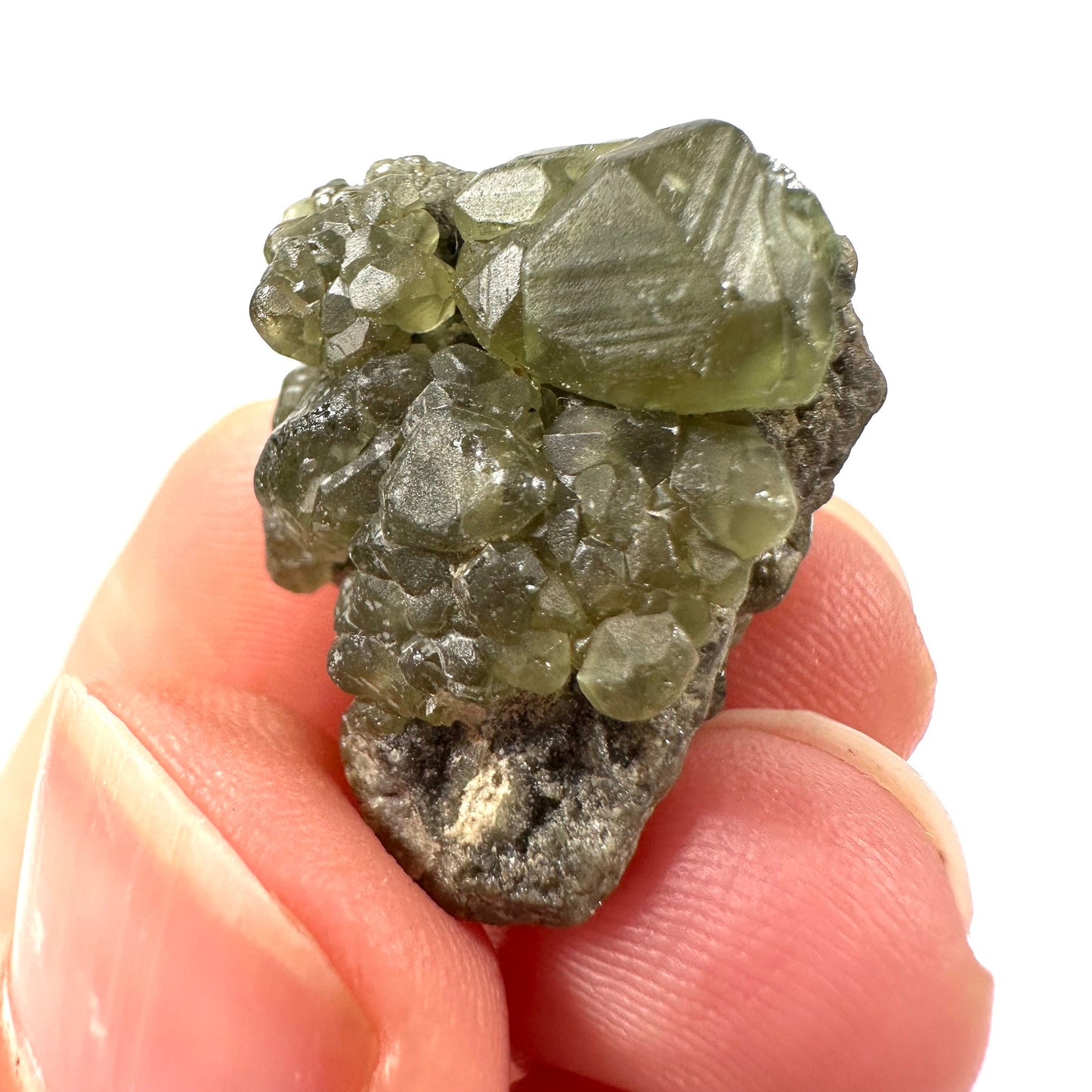 Demantoid Garnet (Madagascar) | green garnet, rare minerals, demantoid garnet crystal, mineral specimen