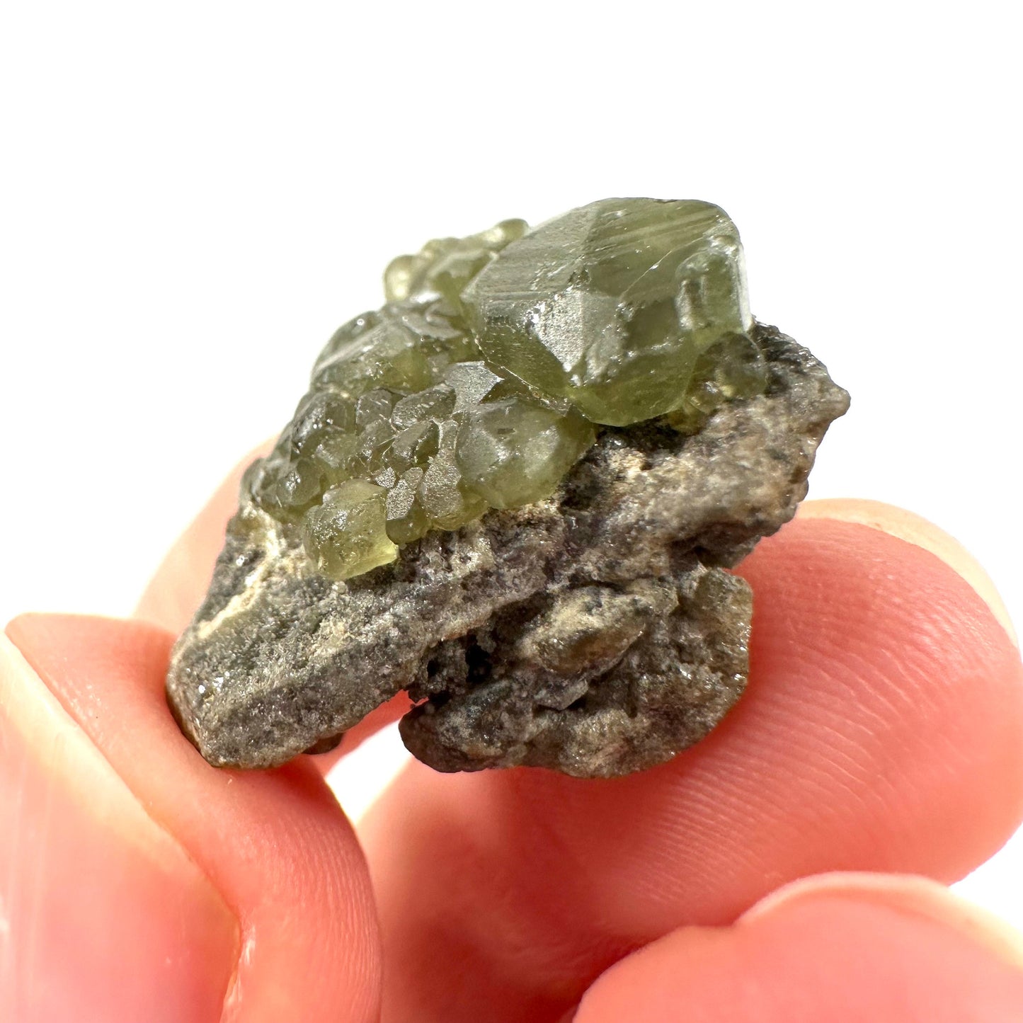 Demantoid Garnet (Madagascar) | green garnet, rare minerals, demantoid garnet crystal, mineral specimen