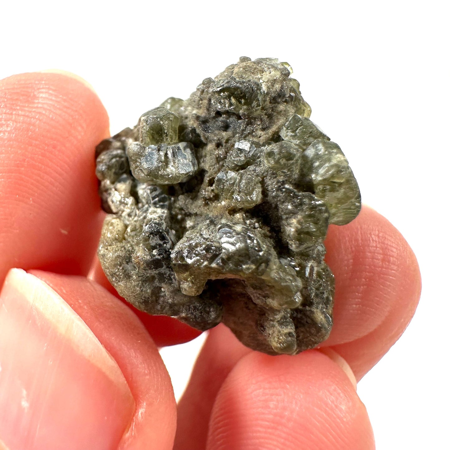 Demantoid Garnet (Madagascar) | green garnet, rare minerals, demantoid garnet crystal, mineral specimen