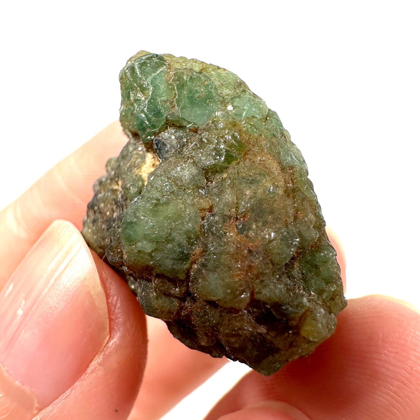 Demantoid Garnet (Madagascar) | green garnet, rare minerals, demantoid garnet crystal, mineral specimen