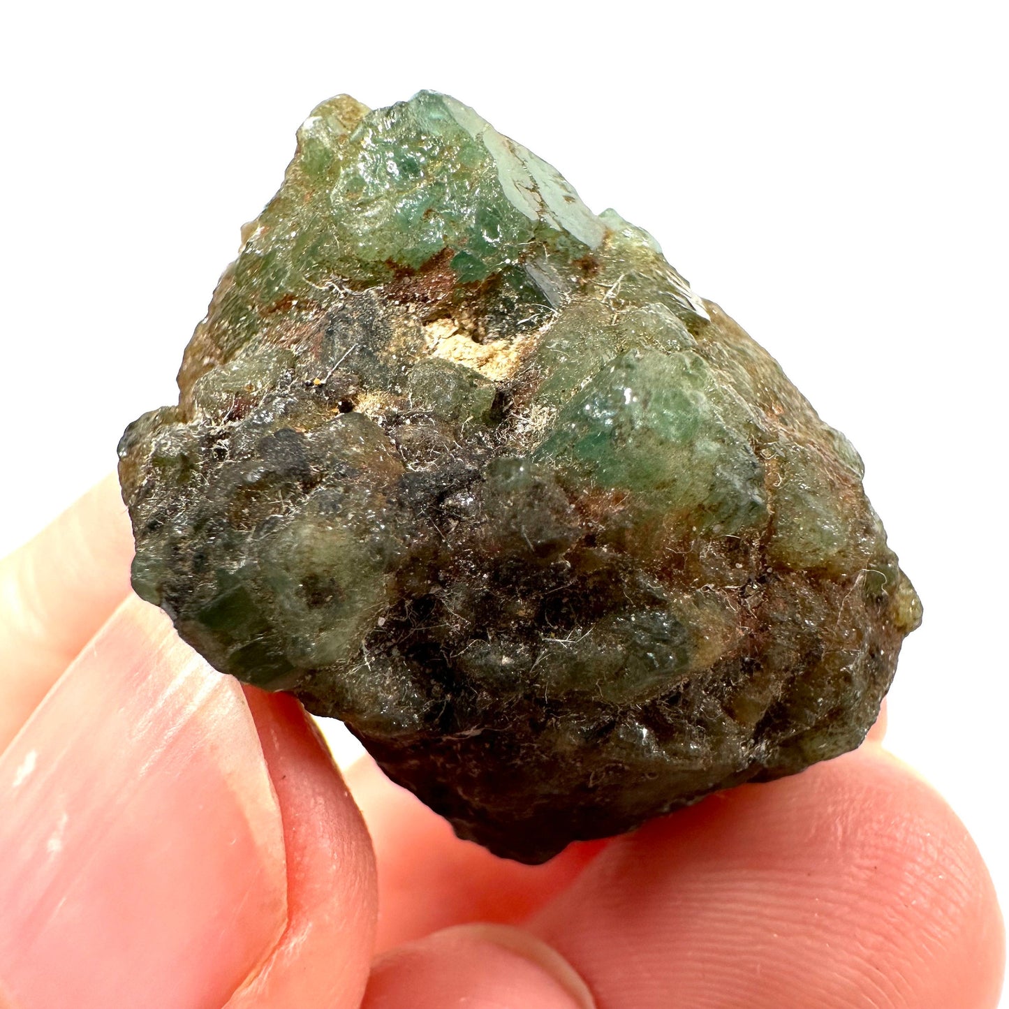 Demantoid Garnet (Madagascar) | green garnet, rare minerals, demantoid garnet crystal, mineral specimen