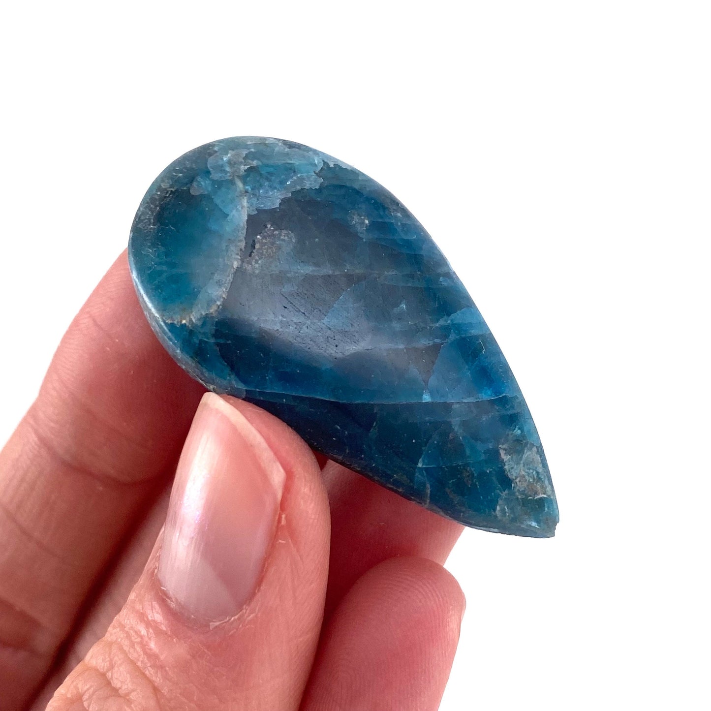 Blue Apatite Cabochon, gemstone cabochon, crystal cabochon, blue apatite crystal, blue apatite cab