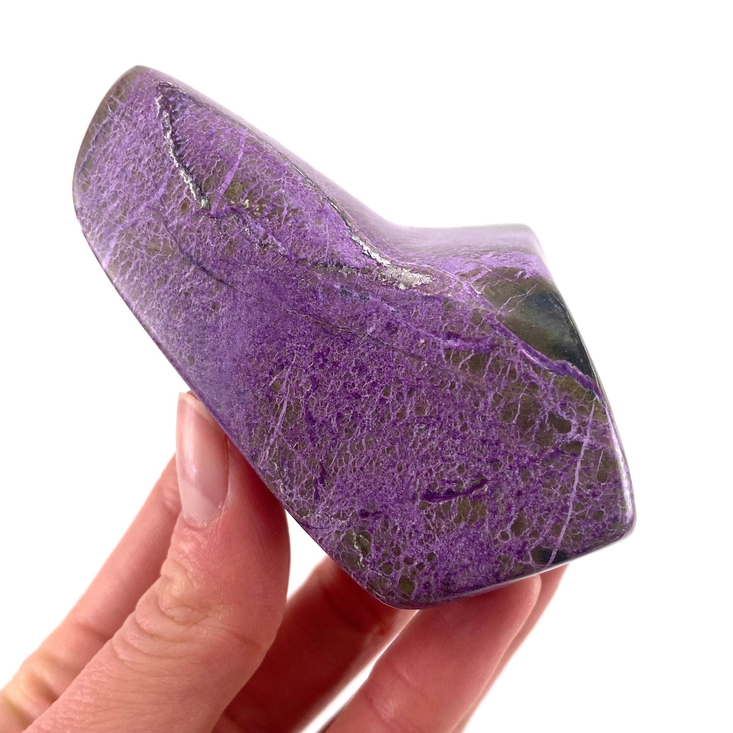 Polished Stichtite Freeform, purple stichtite, polished Stichtite, mineral specimen