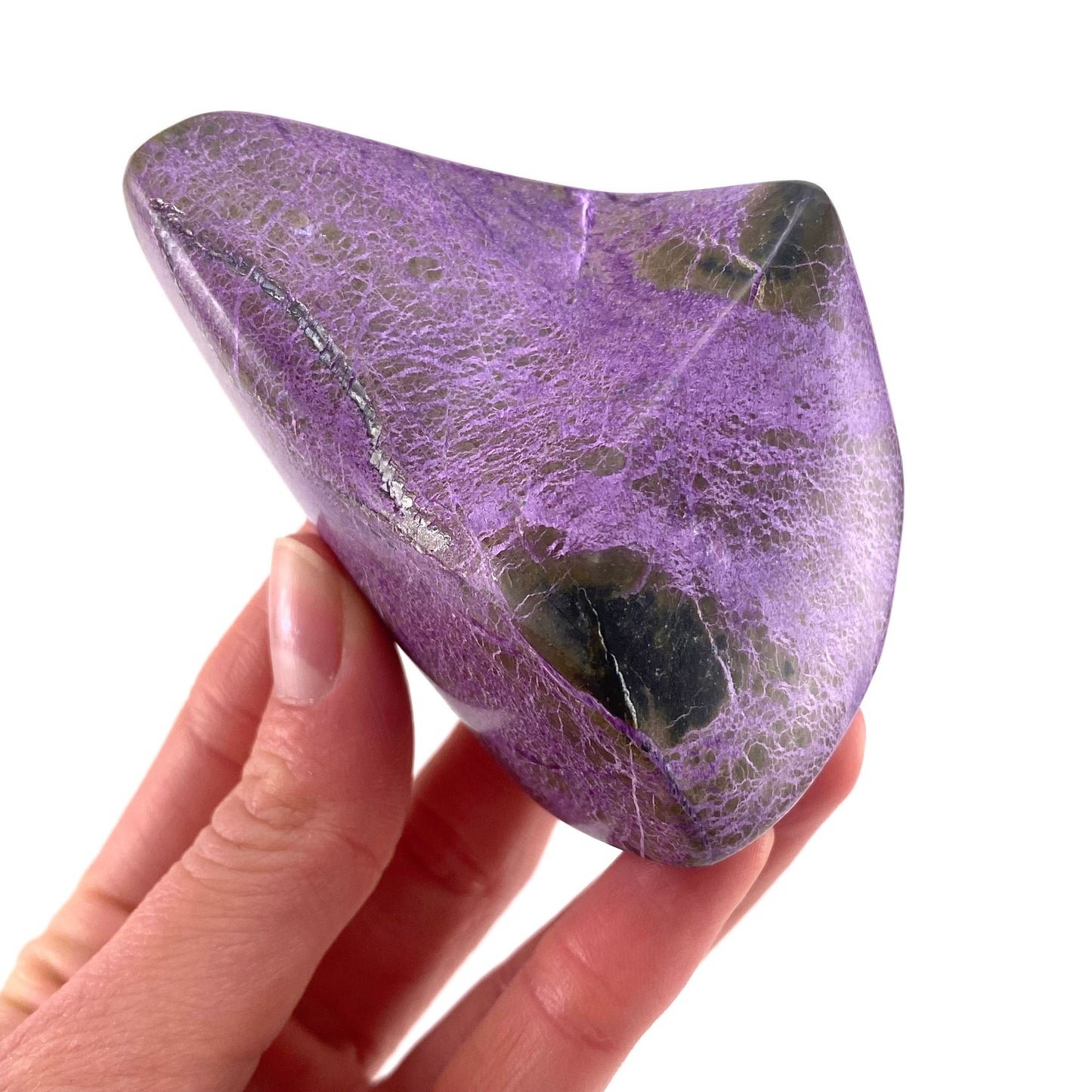 Polished Stichtite Freeform, purple stichtite, polished Stichtite, mineral specimen