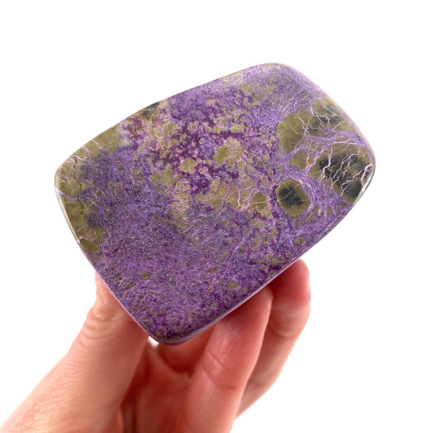 Polished Stichtite Freeform, purple stichtite, polished Stichtite, mineral specimen