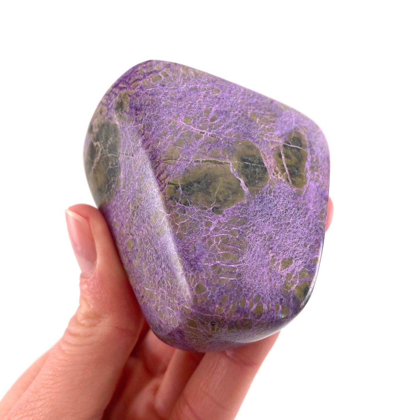 Polished Stichtite Freeform, purple stichtite, polished Stichtite, mineral specimen