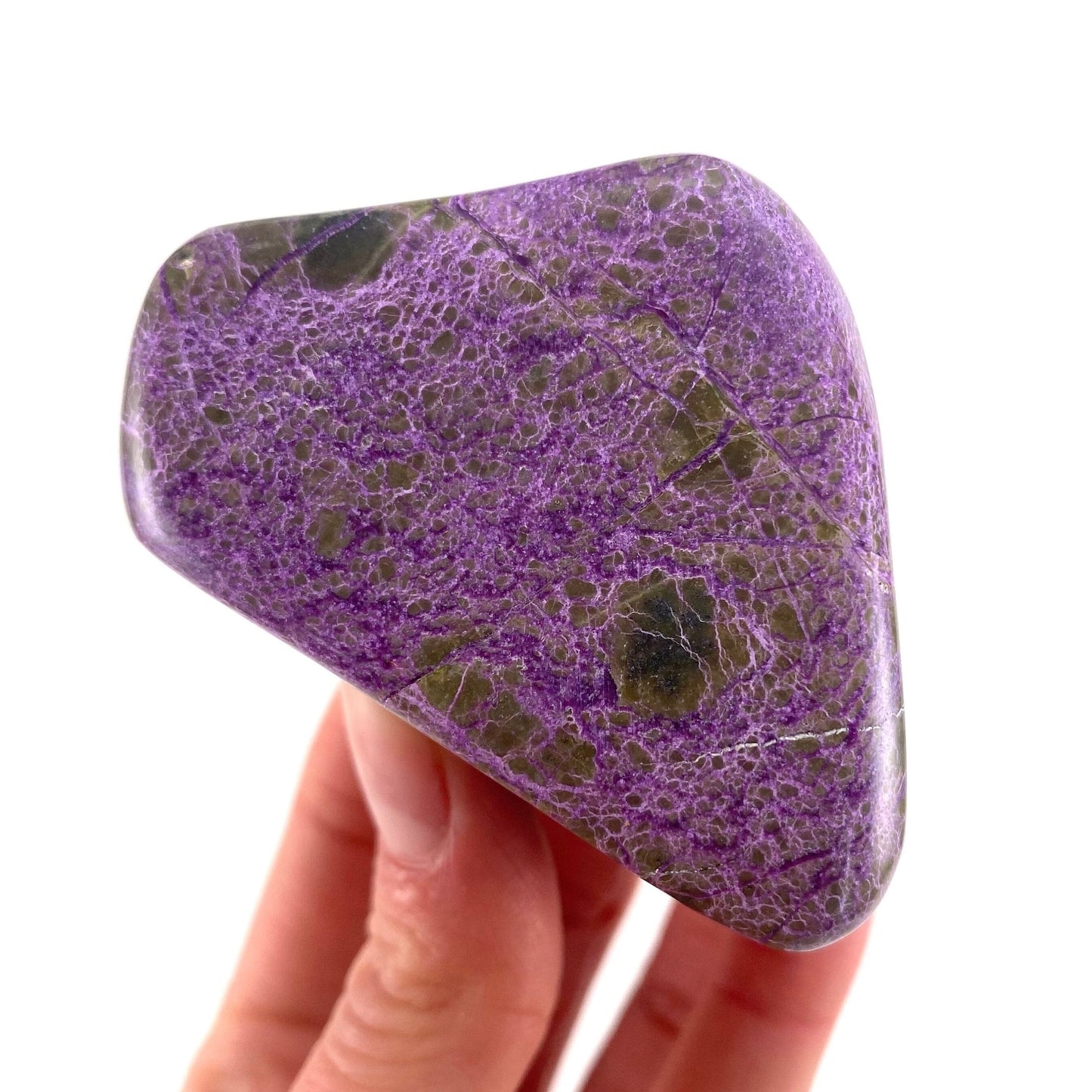 Polished Stichtite Freeform, purple stichtite, polished Stichtite, mineral specimen