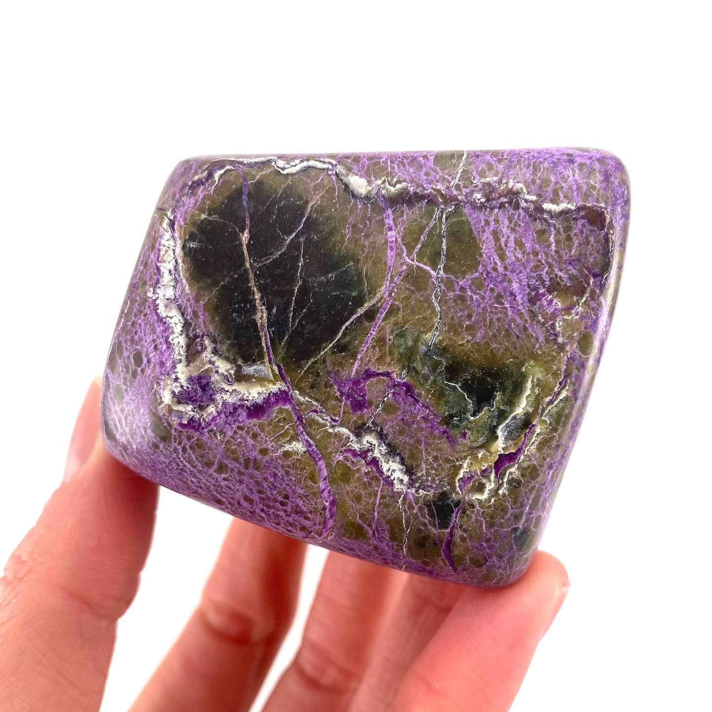 Polished Stichtite Freeform, purple stichtite, polished Stichtite, mineral specimen
