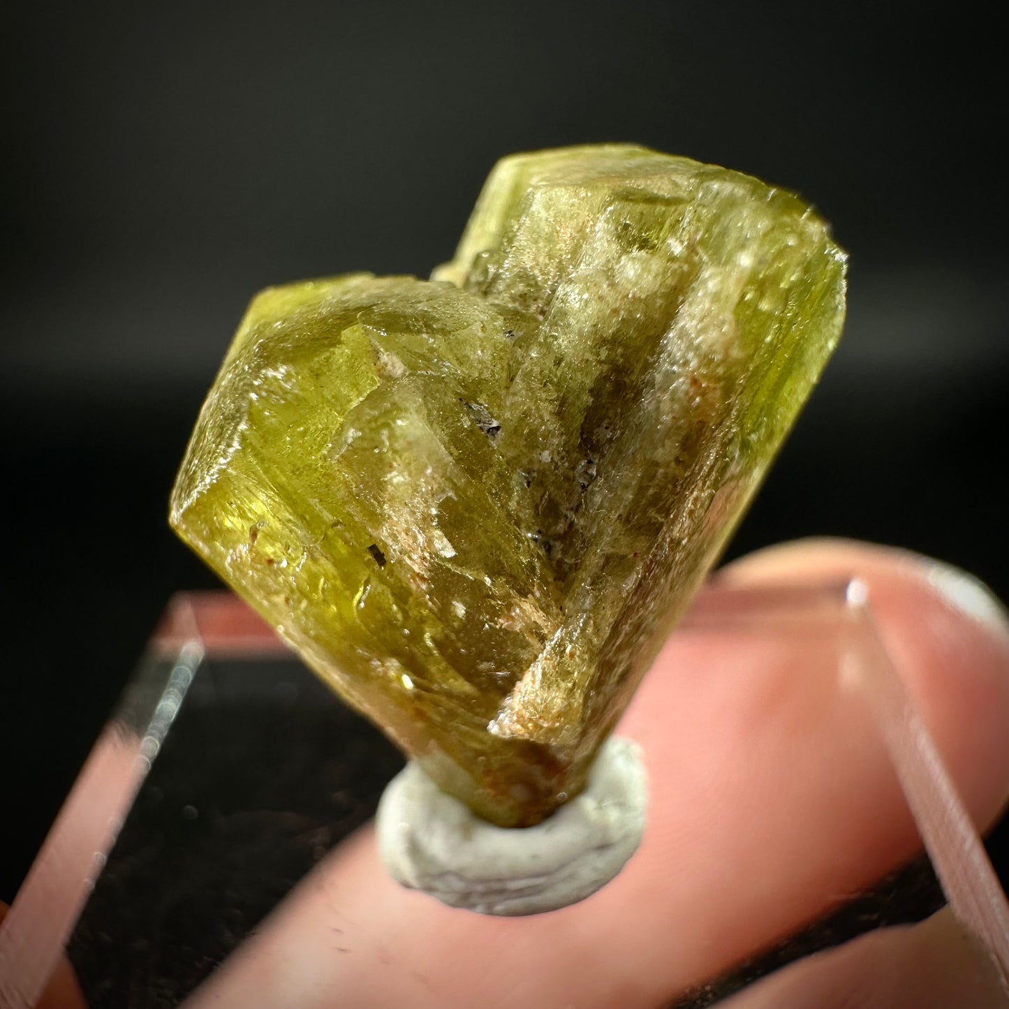 Chrysoberyl (Madagascar) | Yellow Chrysoberyl Specimen, raw chrysoberyl, rare minerals, mineral specimen, rare crystals