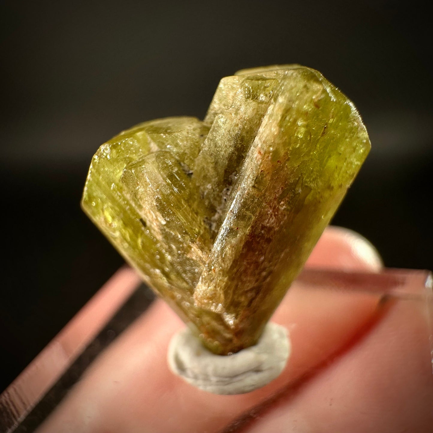 Chrysoberyl (Madagascar) | Yellow Chrysoberyl Specimen, raw chrysoberyl, rare minerals, mineral specimen, rare crystals