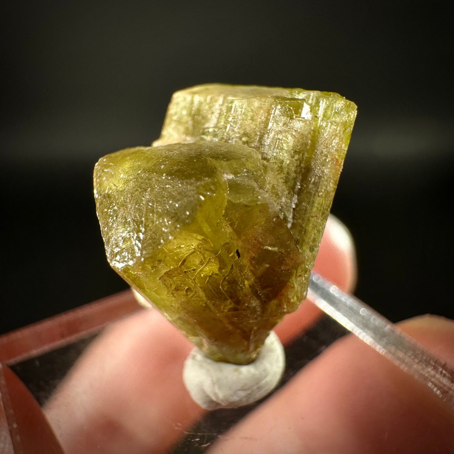 Chrysoberyl (Madagascar) | Yellow Chrysoberyl Specimen, raw chrysoberyl, rare minerals, mineral specimen, rare crystals