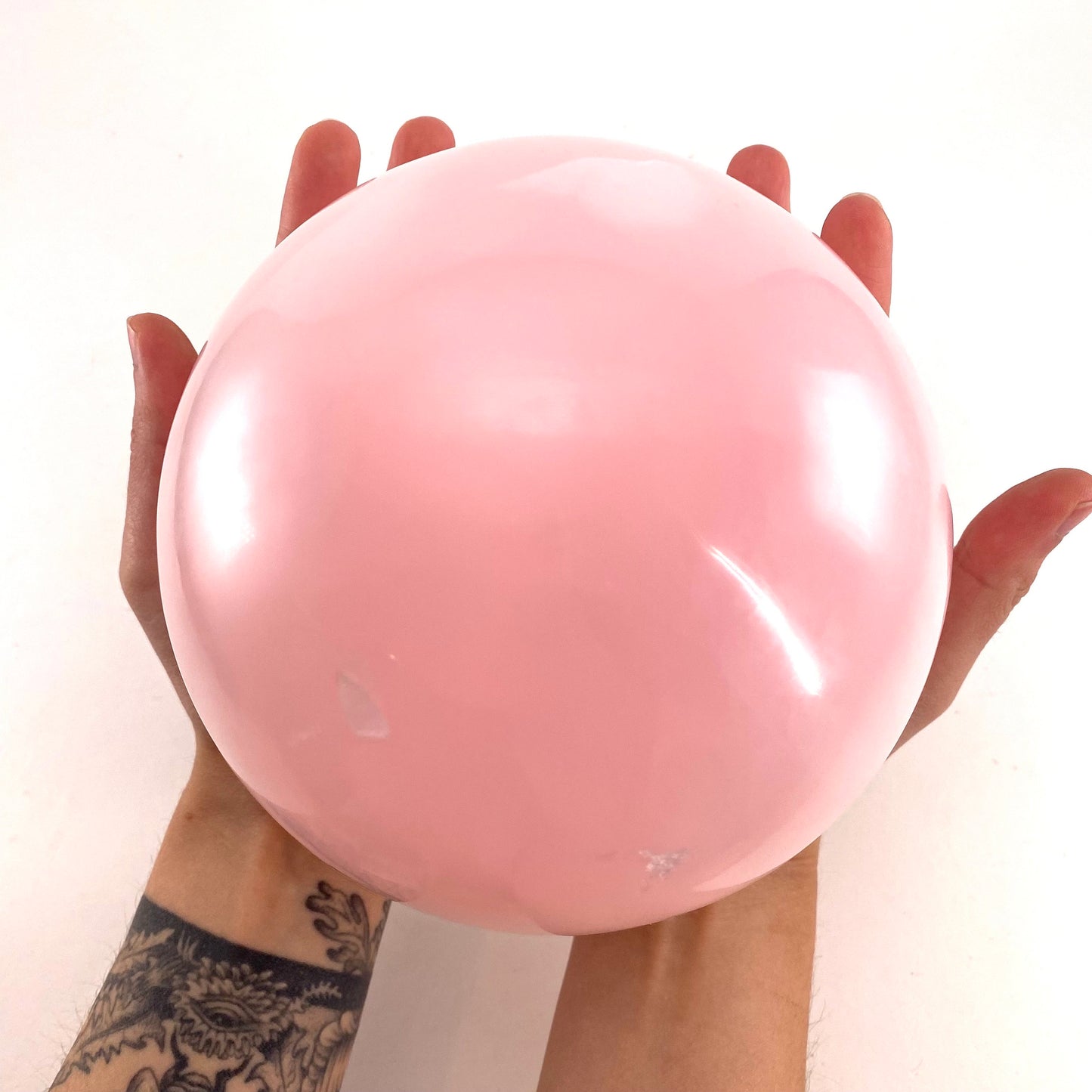UV-reactive Mangano Calcite Sphere, crystal ball, mangano calcite sphere, pink calcite crystal, crystal sphere