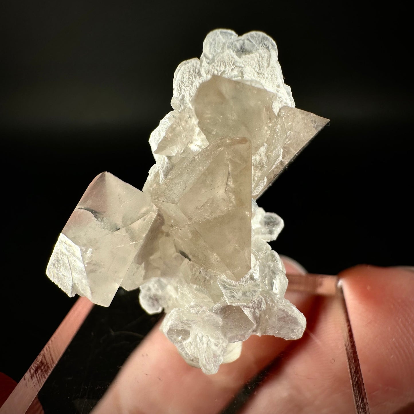 Champagne Topaz on Albite Matrix (Pakistan) | topaz crystal, rare crystals, mineral specimen, rare minerals, natural topaz, golden topaz