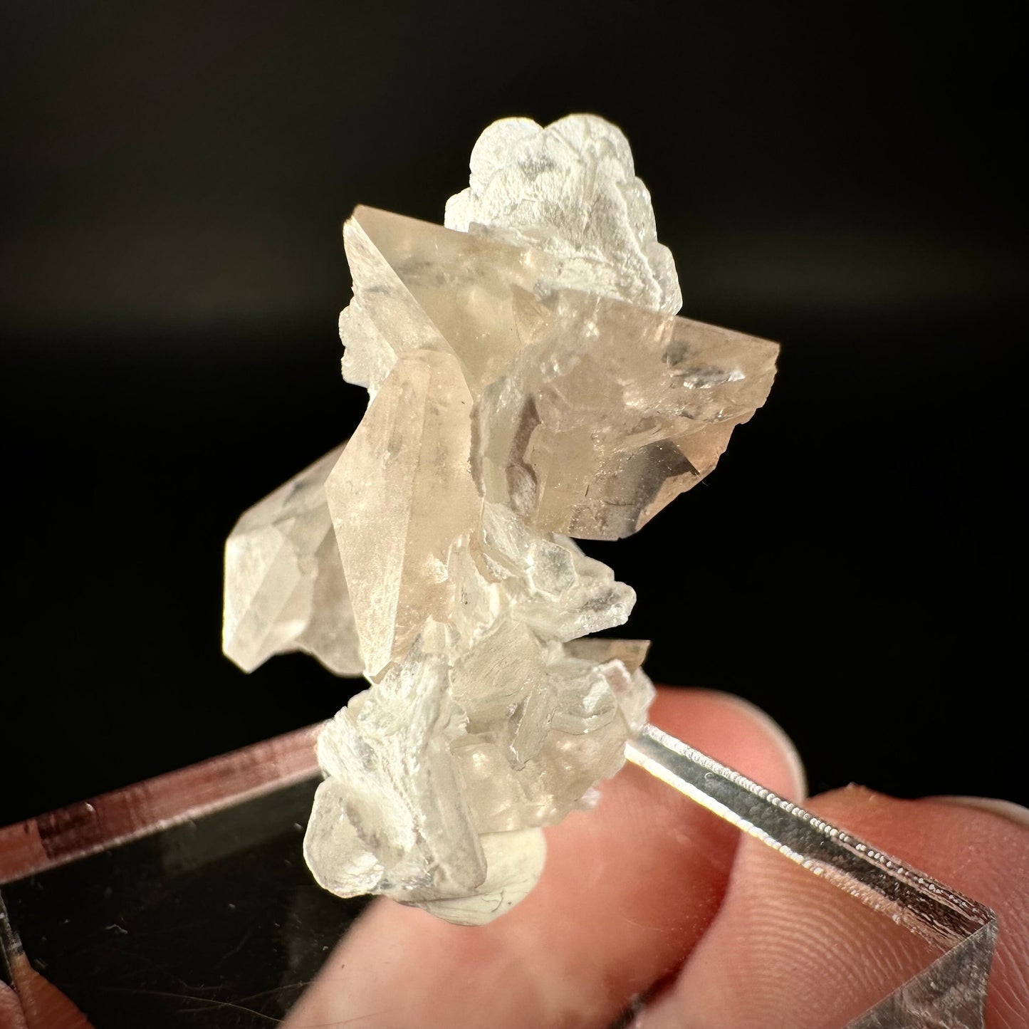 Champagne Topaz on Albite Matrix (Pakistan) | topaz crystal, rare crystals, mineral specimen, rare minerals, natural topaz, golden topaz