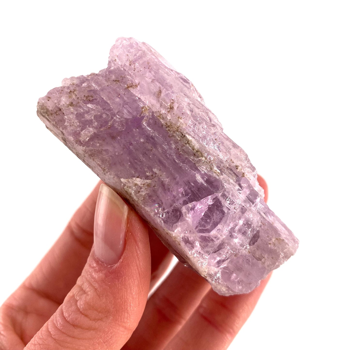 Lavender Kunzite (Pakistan), pink kunzite specimen, spodumene, kunzite crystal, raw kunzite, mineral specimen
