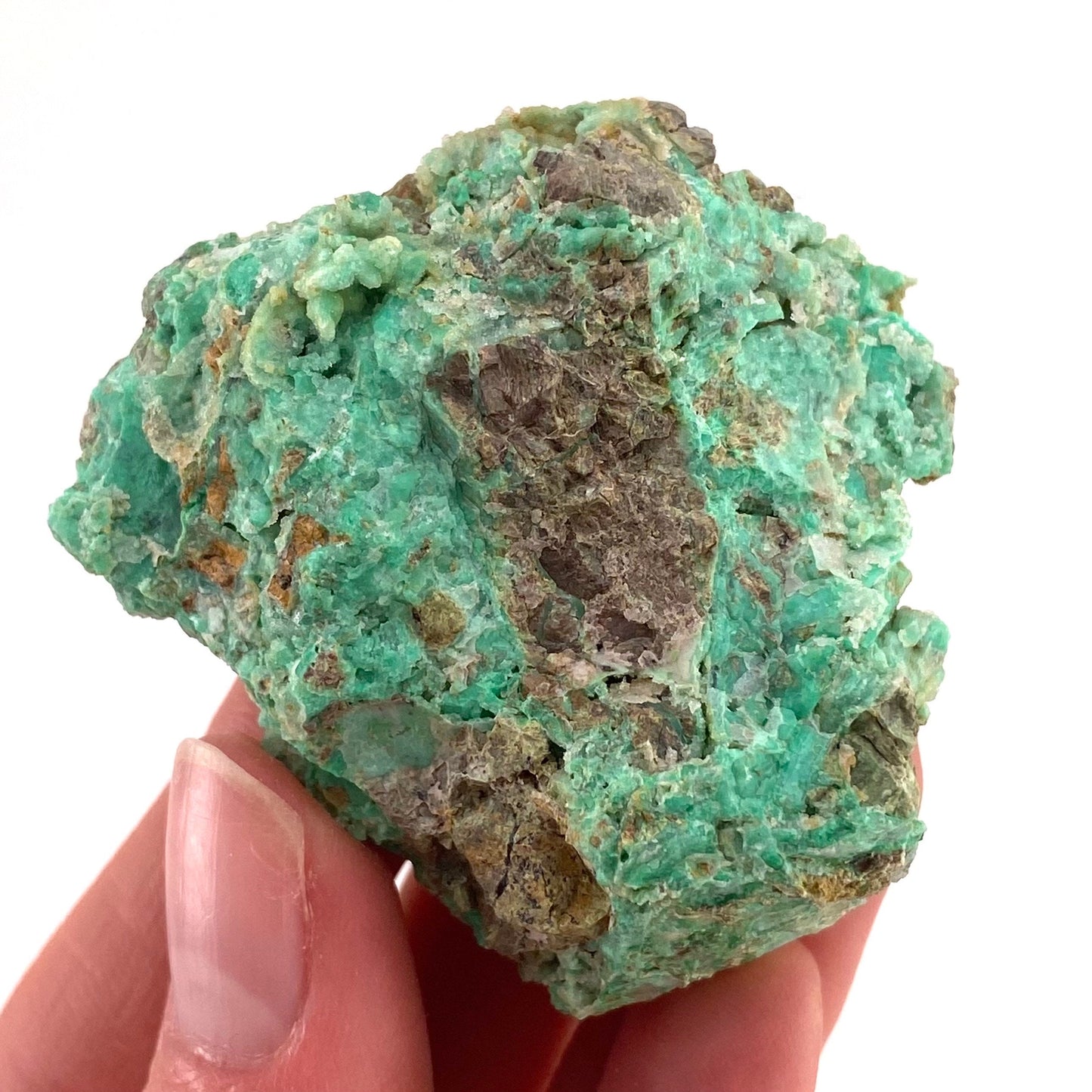 Druzy Mint Chrysoprase (Indonesia) | mint chrysoprase, druzy chrysoprase, druzy crystal, mineral specimen, crystals