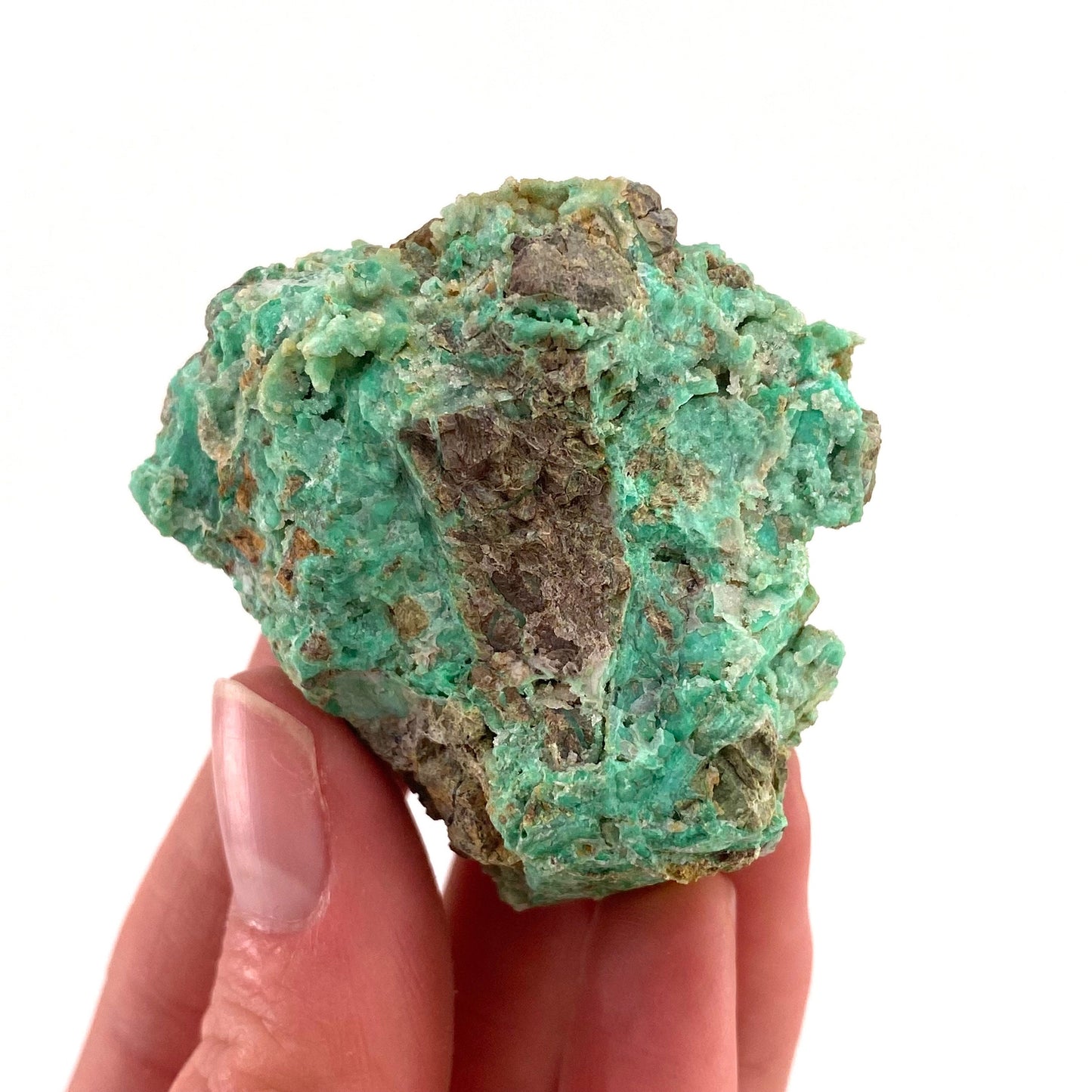 Druzy Mint Chrysoprase (Indonesia) | mint chrysoprase, druzy chrysoprase, druzy crystal, mineral specimen, crystals