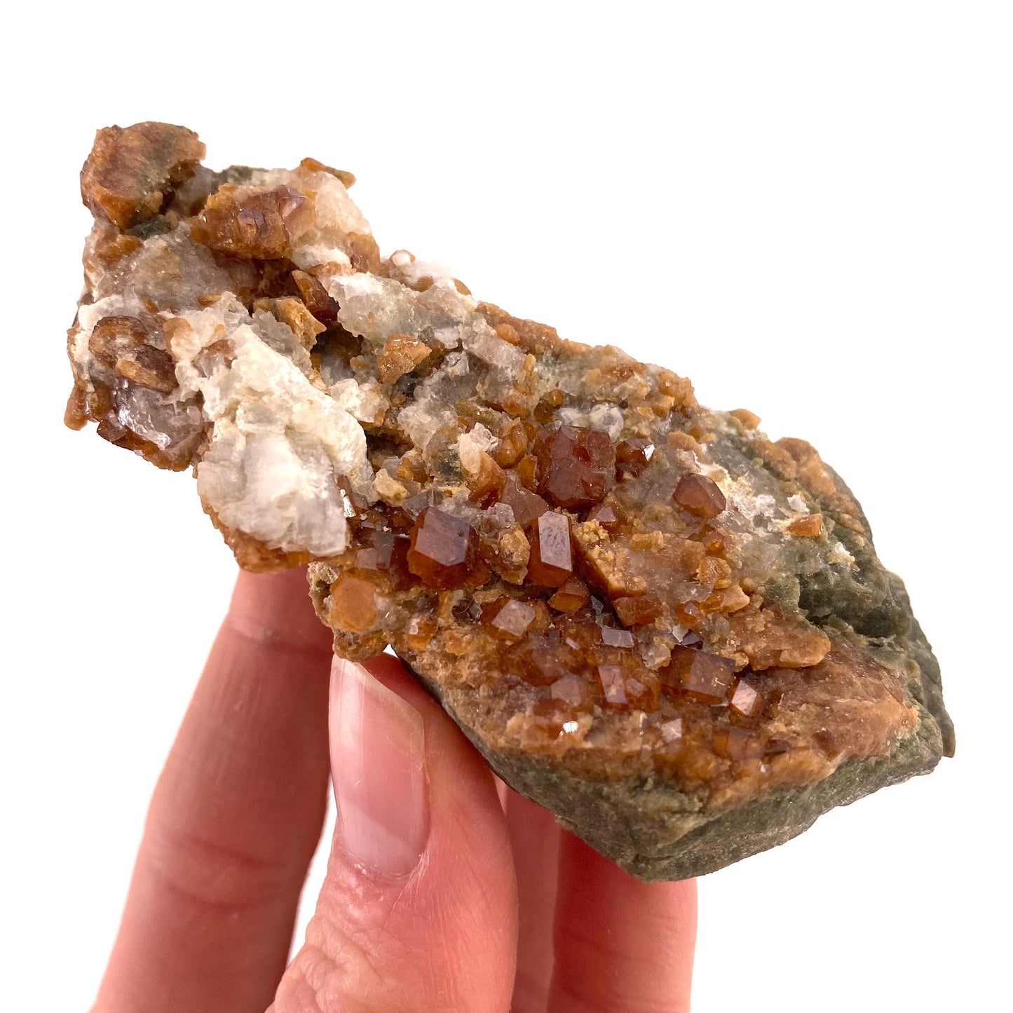 Spessartine Garnet (Pakistan) | raw garnet crystal, garnet crystal, rare crystals, orange garnet, mineral specimen