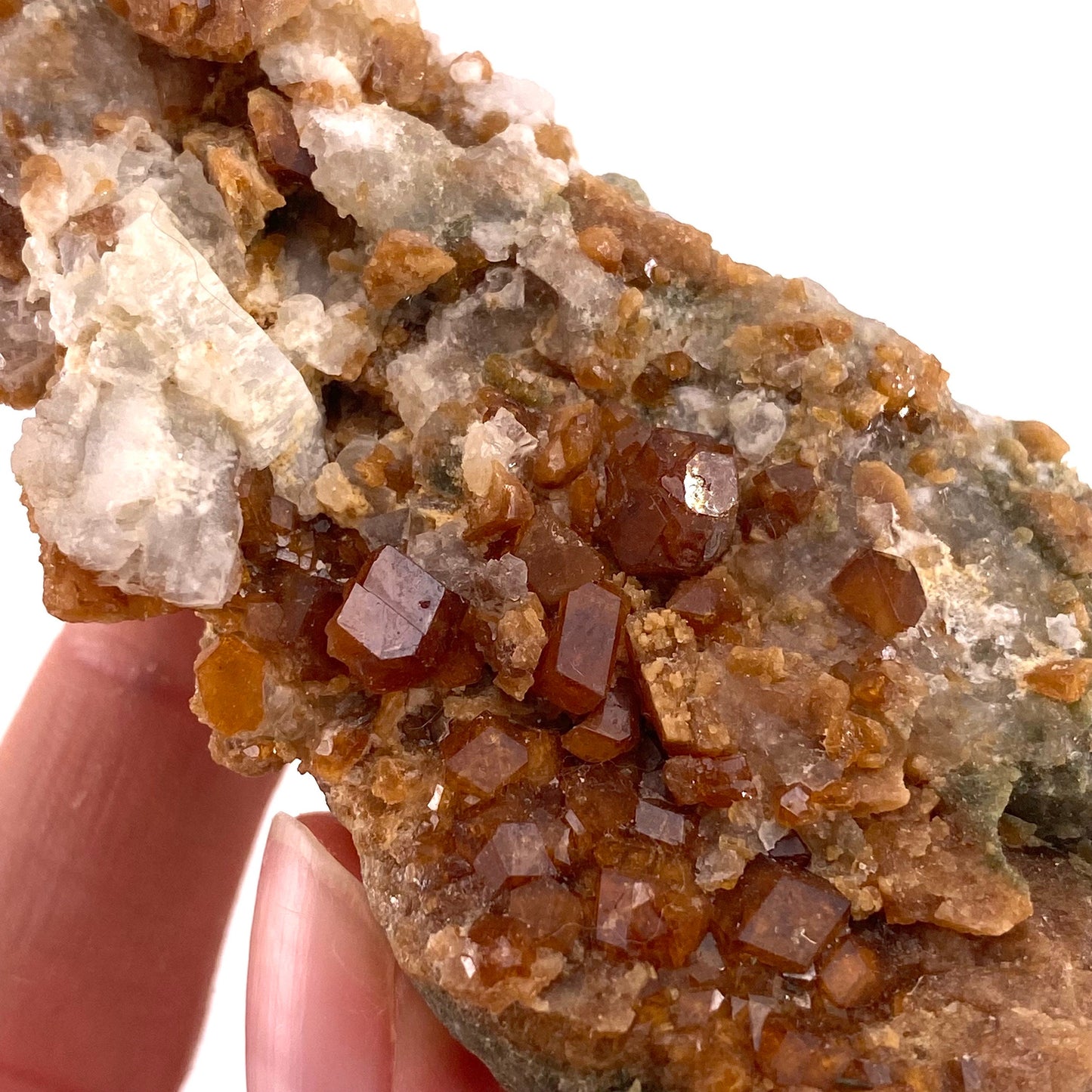 Spessartine Garnet (Pakistan) | raw garnet crystal, garnet crystal, rare crystals, orange garnet, mineral specimen