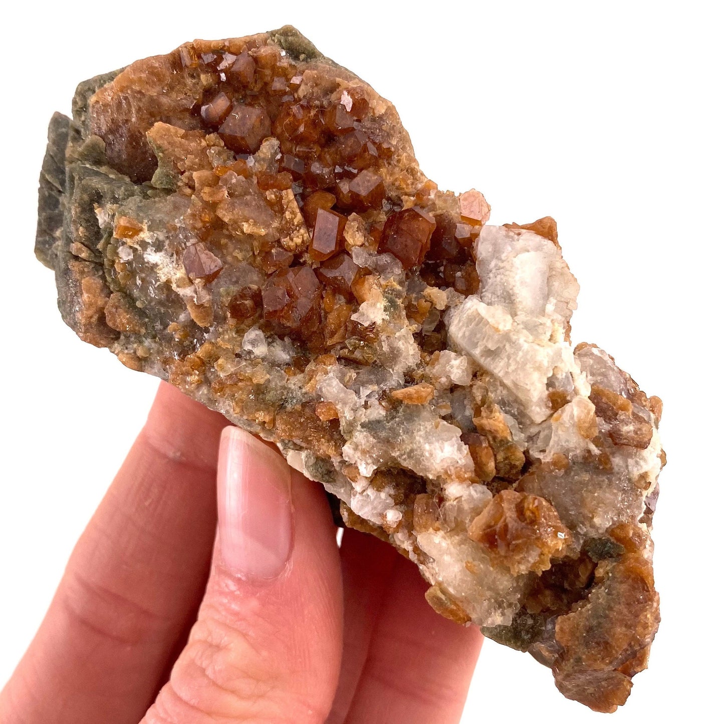 Spessartine Garnet (Pakistan) | raw garnet crystal, garnet crystal, rare crystals, orange garnet, mineral specimen