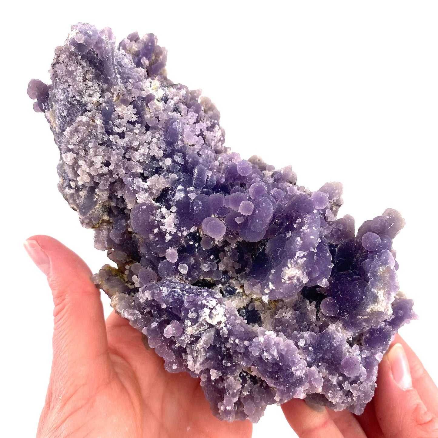 XL Sparkly Grape Amethyst (Indonesia) | Grape Agate, purple grape agate, grape agate cluster, mineral specimen, crystals, gemstone