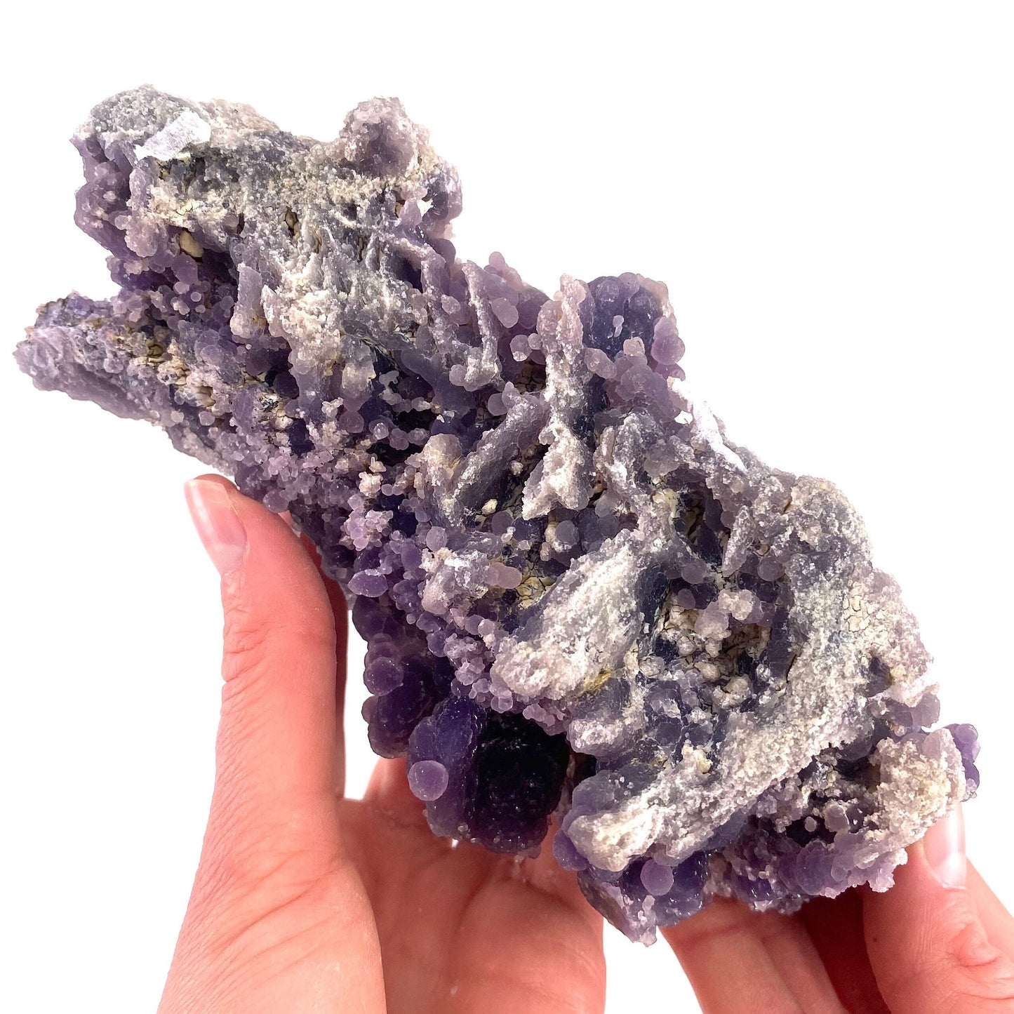 XL Sparkly Grape Amethyst (Indonesia) | Grape Agate, purple grape agate, grape agate cluster, mineral specimen, crystals, gemstone