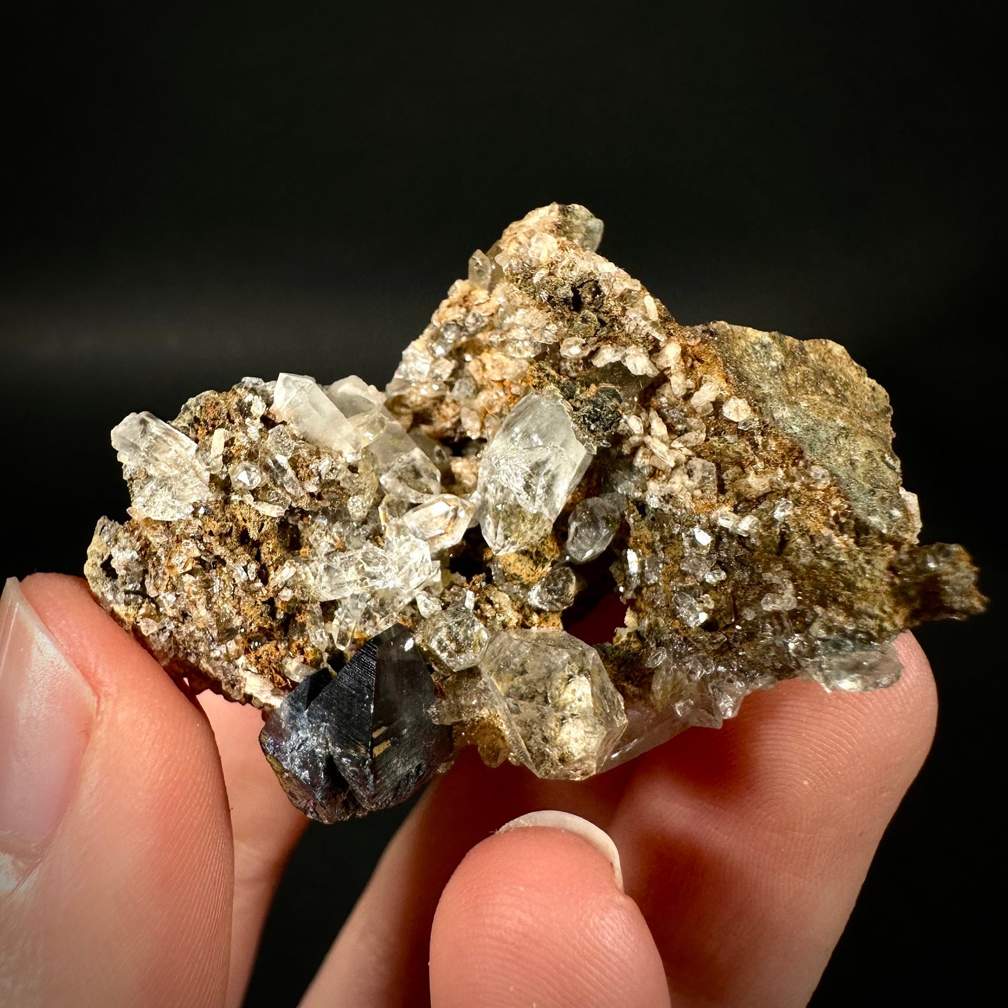 Anatase & Quartz on Matrix (Pakistan) | anatase crystal, terminated anatase, mineral specimen, rare gems