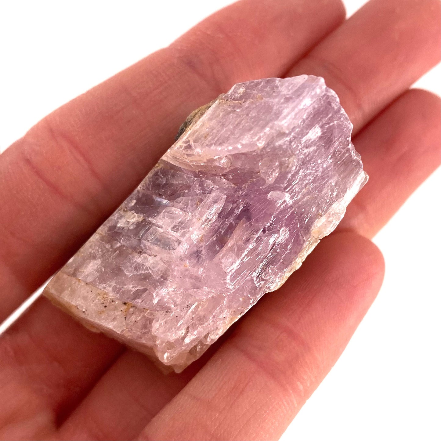 Lavender Kunzite (Pakistan), pink kunzite specimen, spodumene, kunzite crystal, raw kunzite, mineral specimen