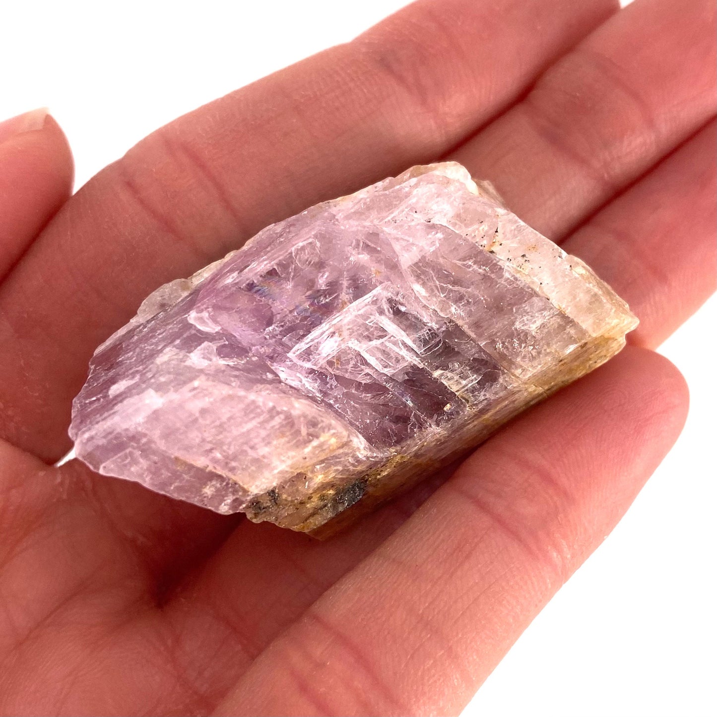 Lavender Kunzite (Pakistan), pink kunzite specimen, spodumene, kunzite crystal, raw kunzite, mineral specimen
