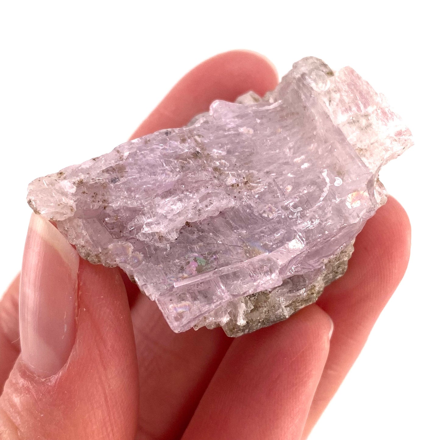 Lavender Kunzite (Pakistan), pink kunzite specimen, spodumene, kunzite crystal, raw kunzite, mineral specimen