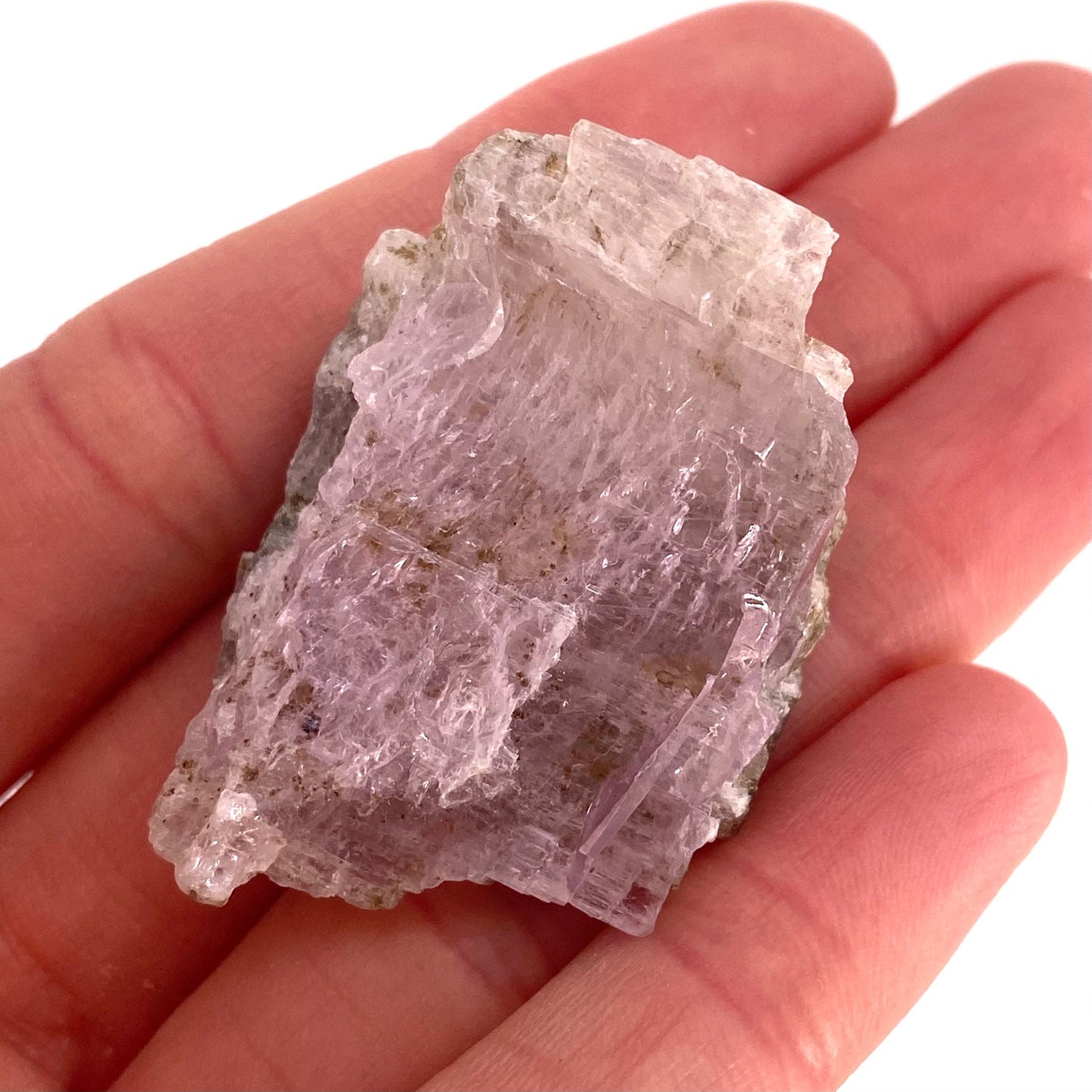 Lavender Kunzite (Pakistan), pink kunzite specimen, spodumene, kunzite crystal, raw kunzite, mineral specimen