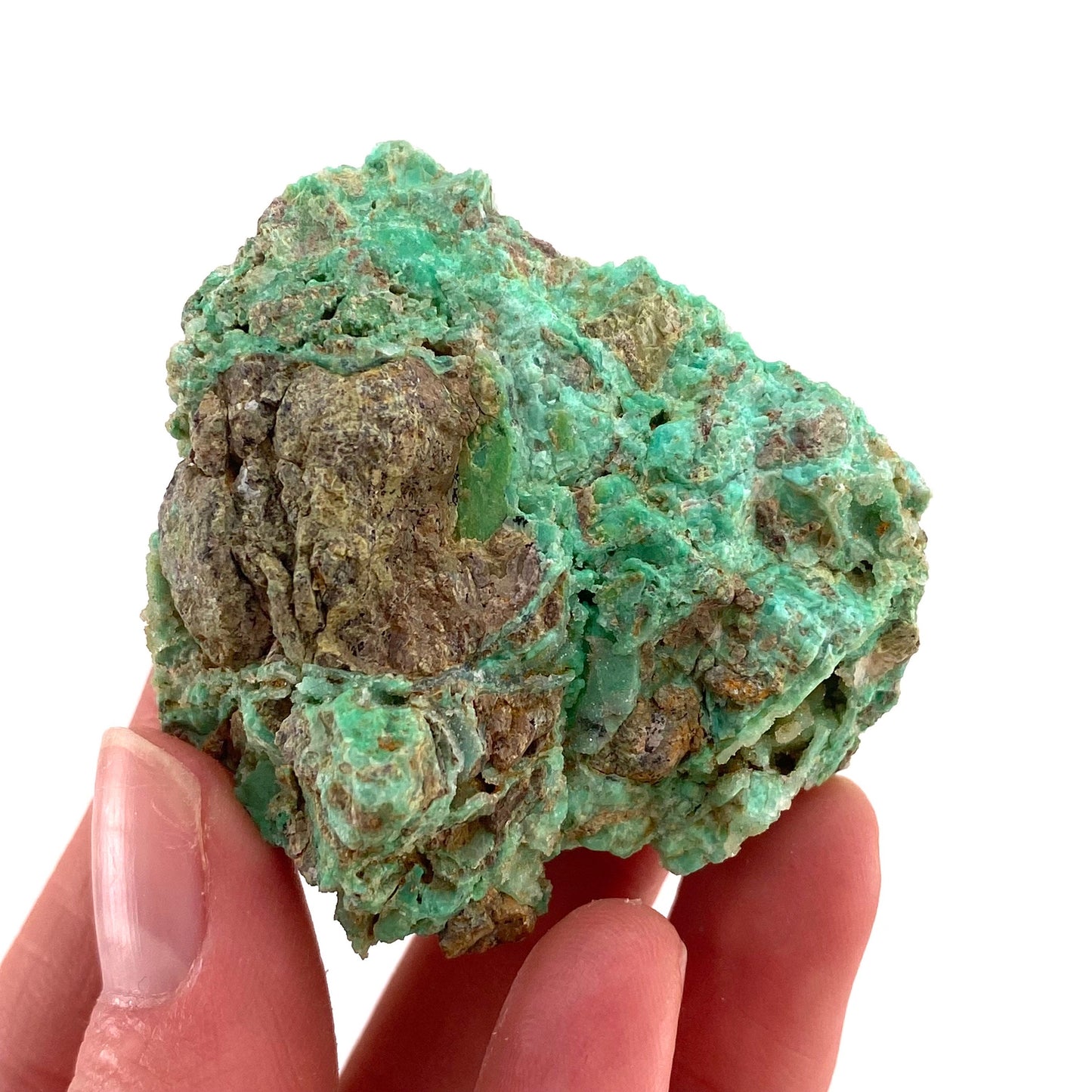 Druzy Mint Chrysoprase (Indonesia) | mint chrysoprase, druzy chrysoprase, druzy crystal, mineral specimen, crystals