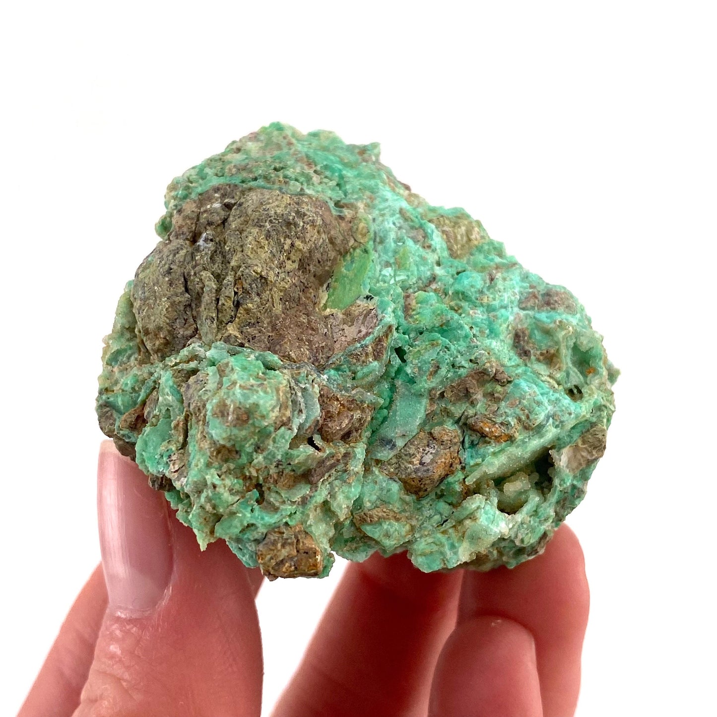 Druzy Mint Chrysoprase (Indonesia) | mint chrysoprase, druzy chrysoprase, druzy crystal, mineral specimen, crystals